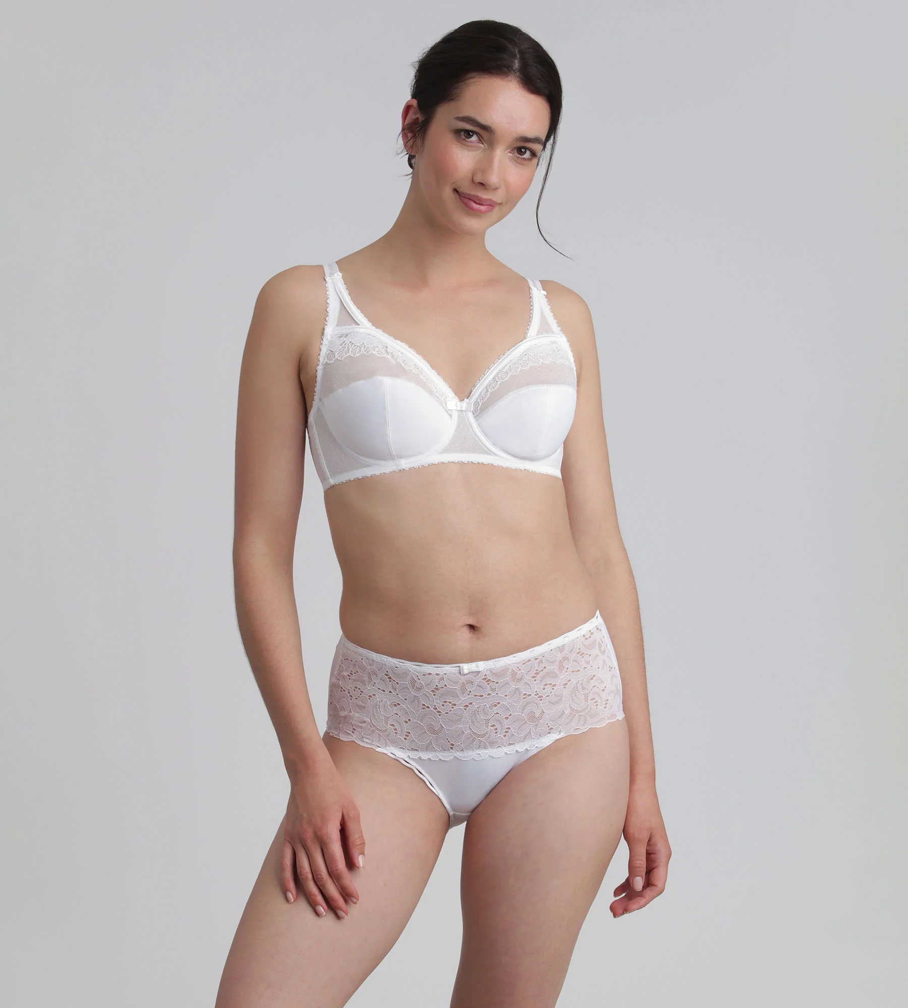 Culotte blanche Cœur Croisé Féminin Recyclé - Image 3