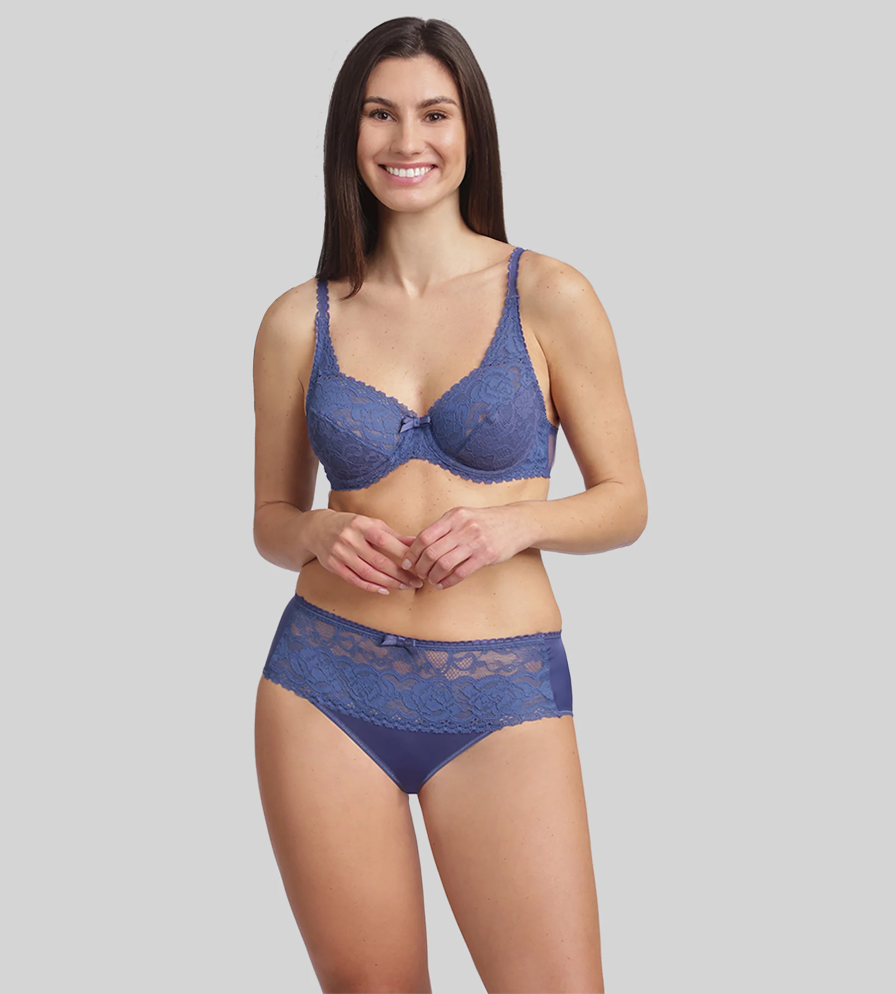 Culotte bleu cobalt Flower Elegance Recyclé - Image 3