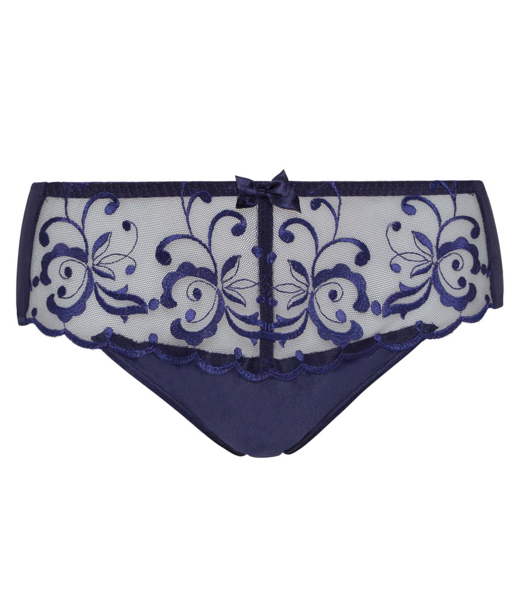 Culotte bleu marine Essential Elegance Broderie - Image 5