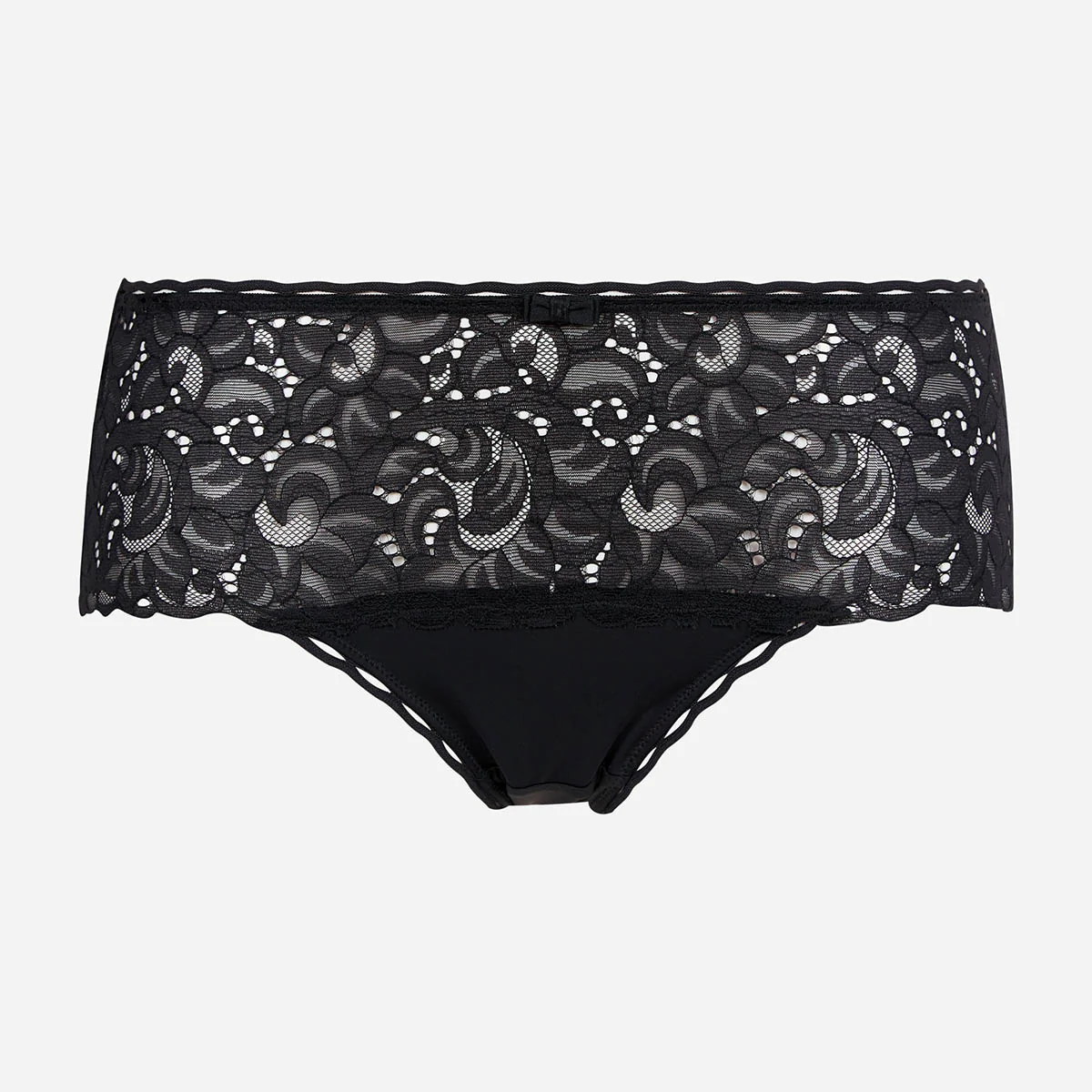 Culotte noire Cœur Croisé Féminin Recyclé - Image 5