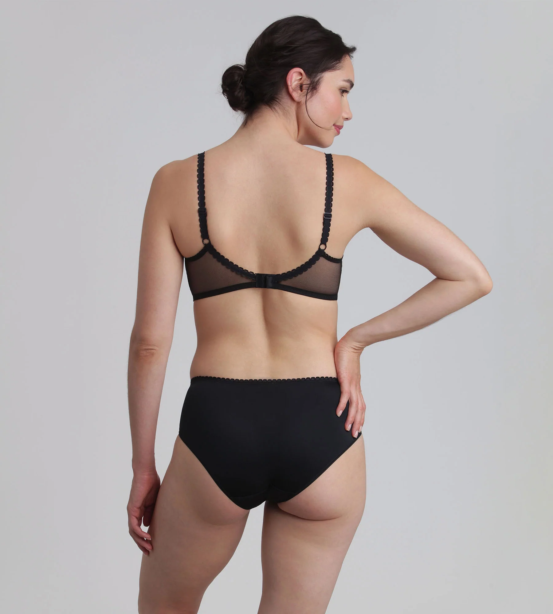 Culotte noire Flower Elegance Recyclé - Image 4