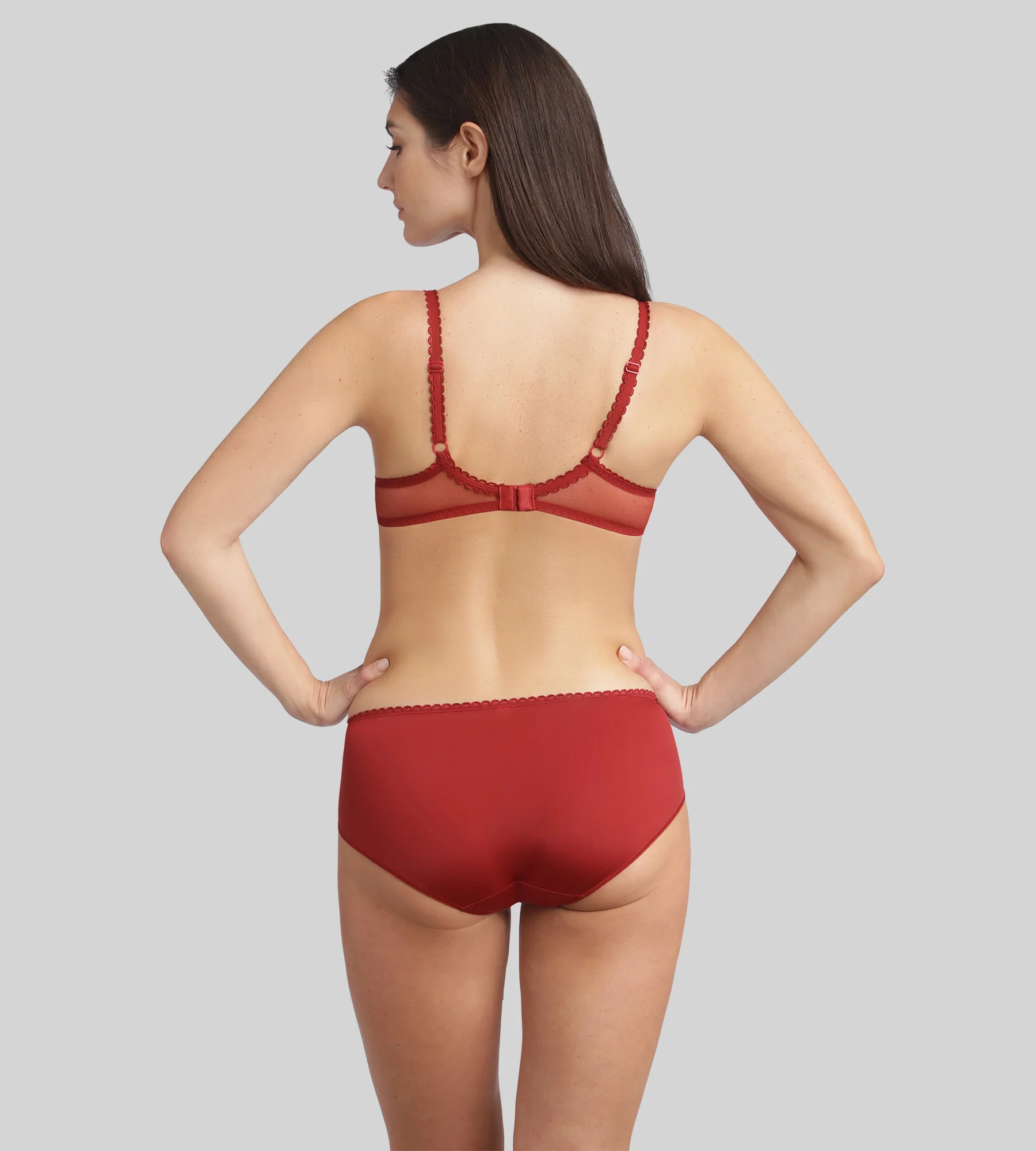 Culotte rouge velours Flower Elegance Recyclé - Image 4