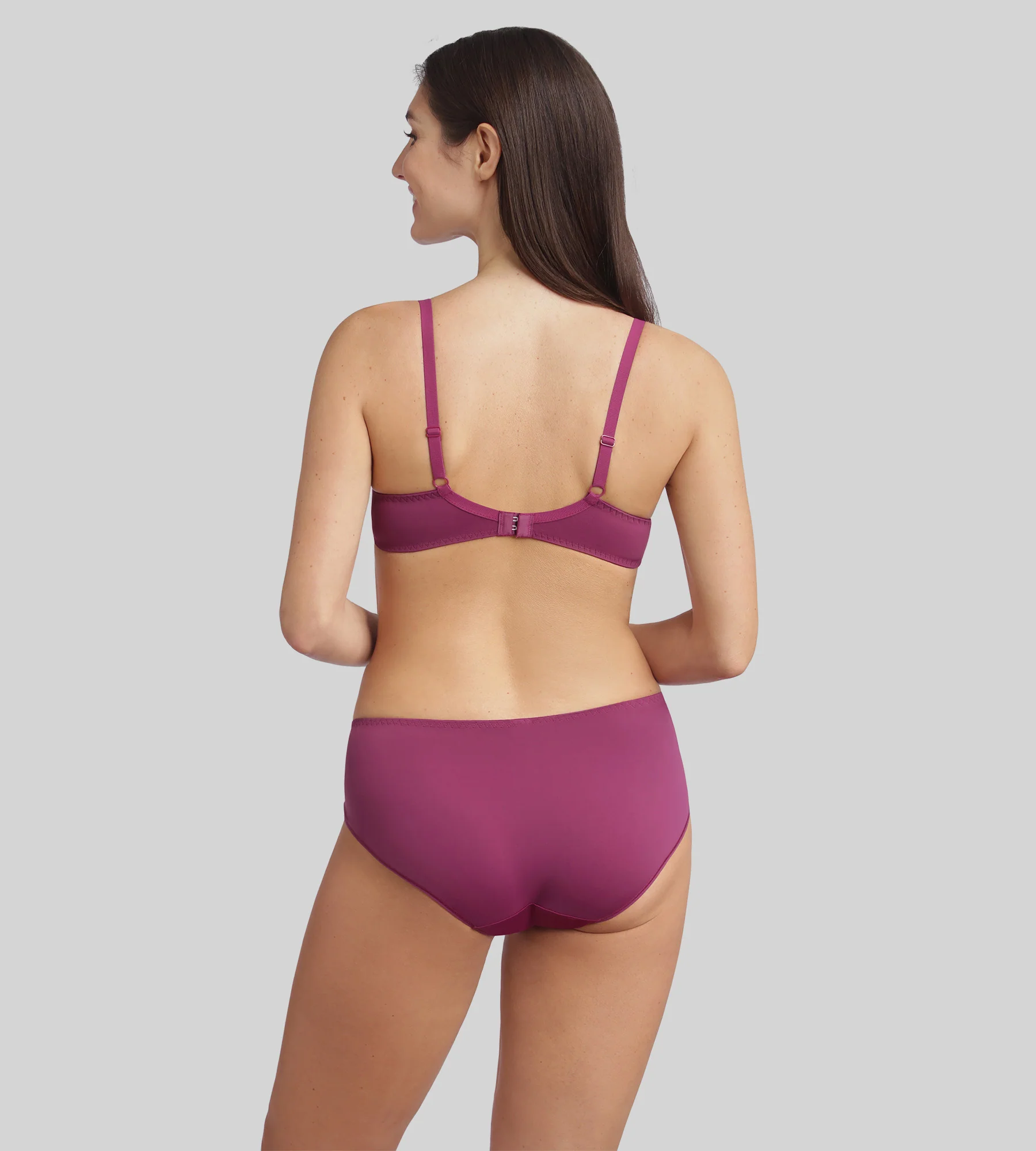 Culotte violet imperial Essential Elegance Broderie - Image 4
