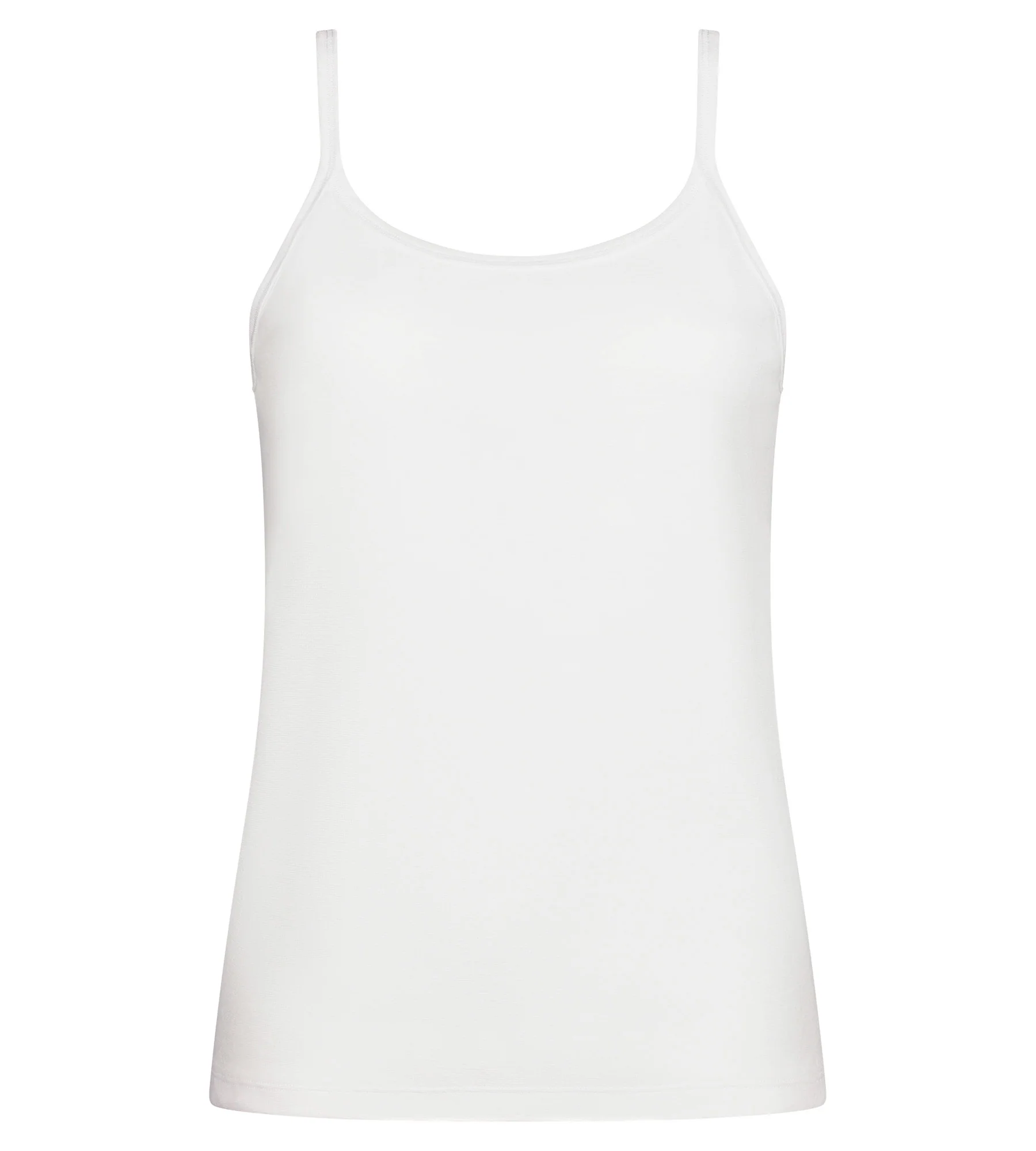 Débardeur bretelles fines blanc Cotton Liberty - Image 5
