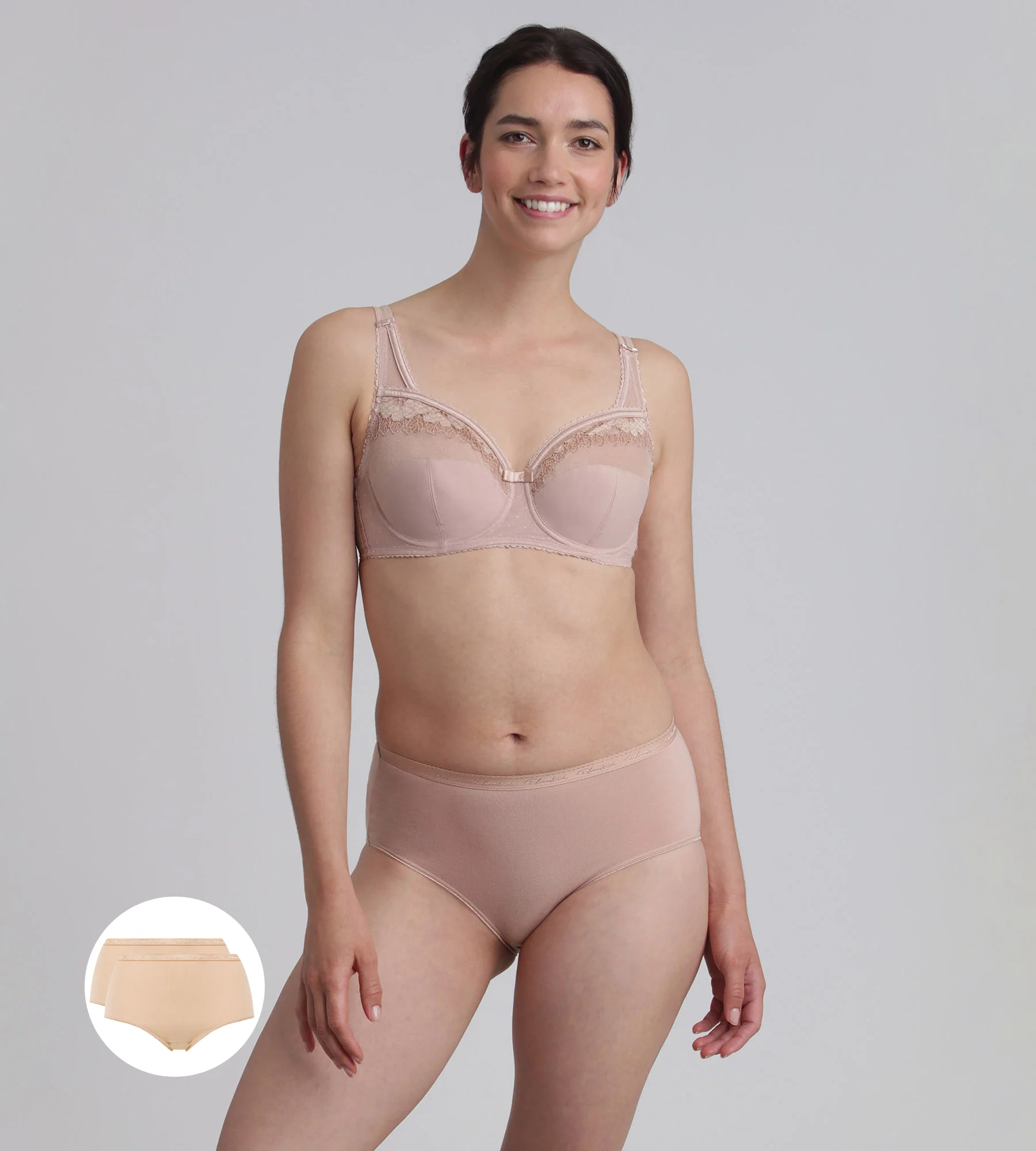 Lot de 2 culottes beiges Coton Bio - Image 3
