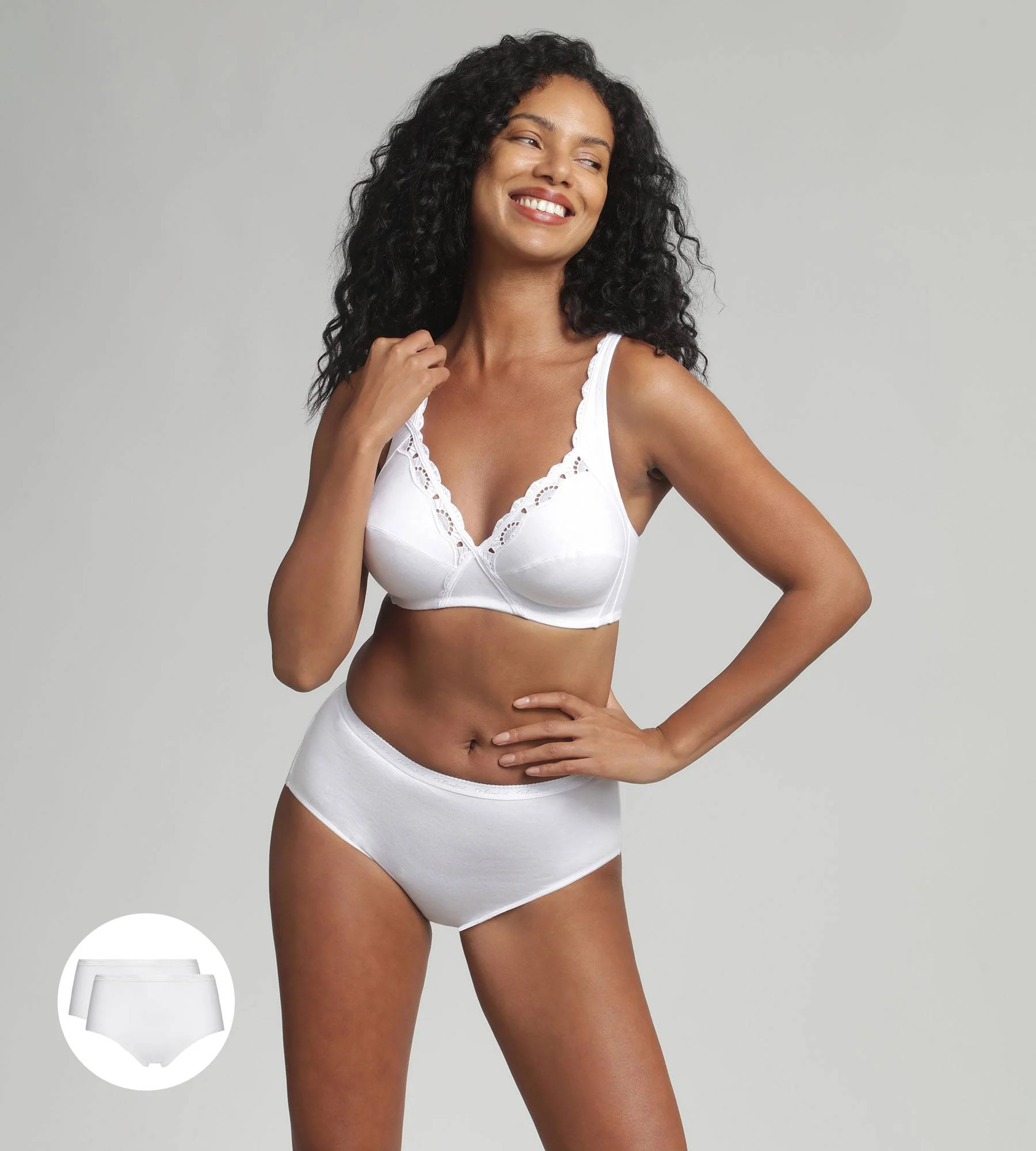 Lot de 2 culottes blanches Coton Bio - Image 3