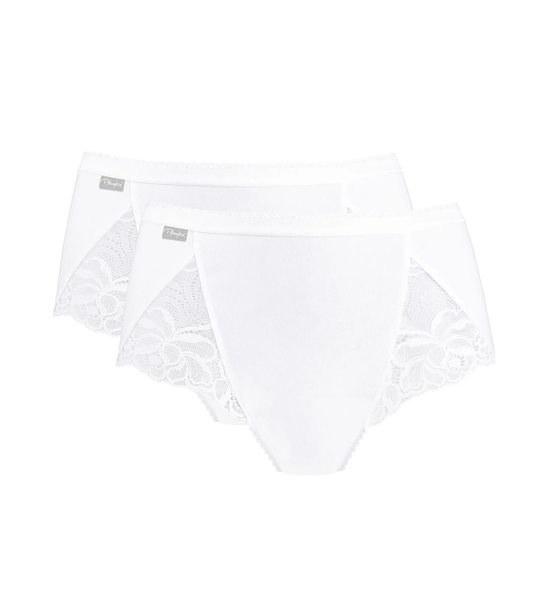 Lot de 2 culottes blanches Coton & Dentelle - Image 5
