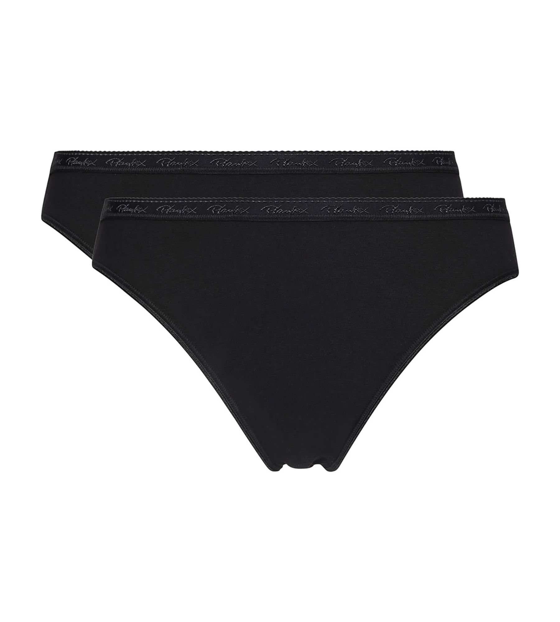 Lot de 2 culottes échancrées noires Coton Bio - Image 5