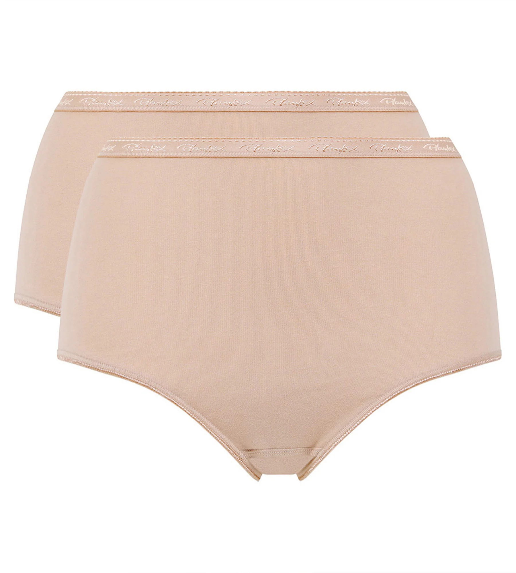 Lot de 2 culottes taille haute beiges Coton Bio - Image 5