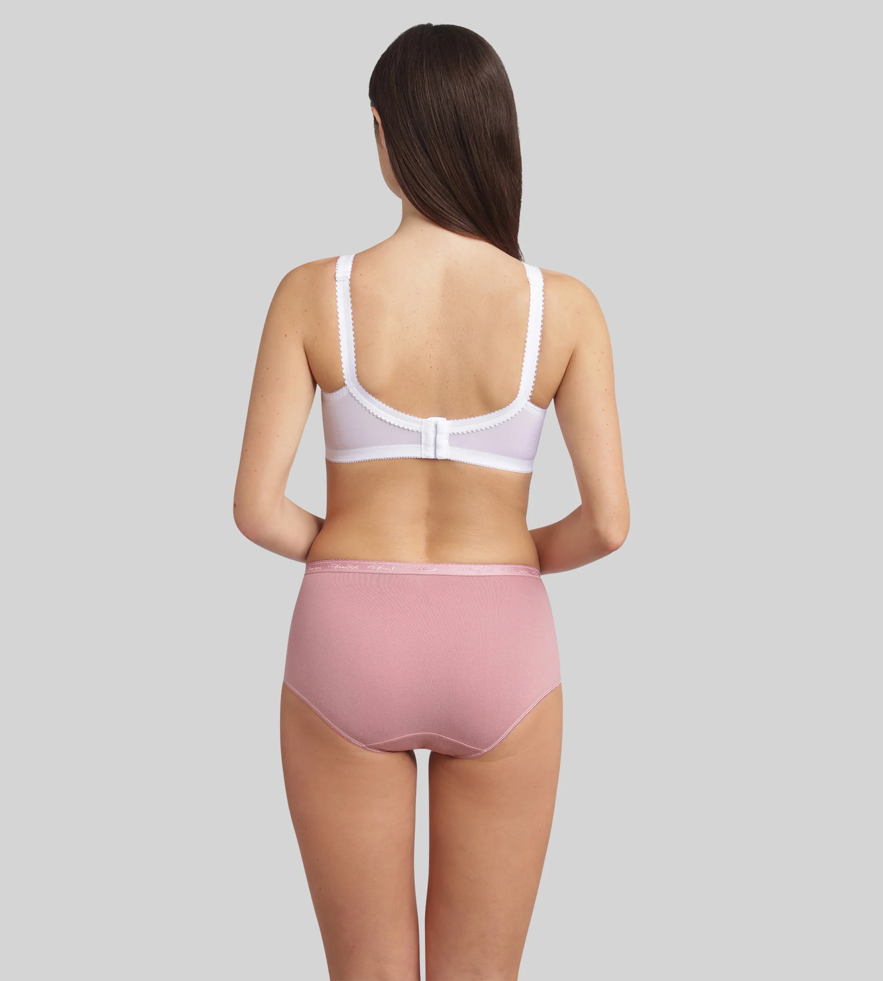 Lot de 3 culottes bleu cobalt , imprimé azur, rose orchidée Coton Bio - Image 4