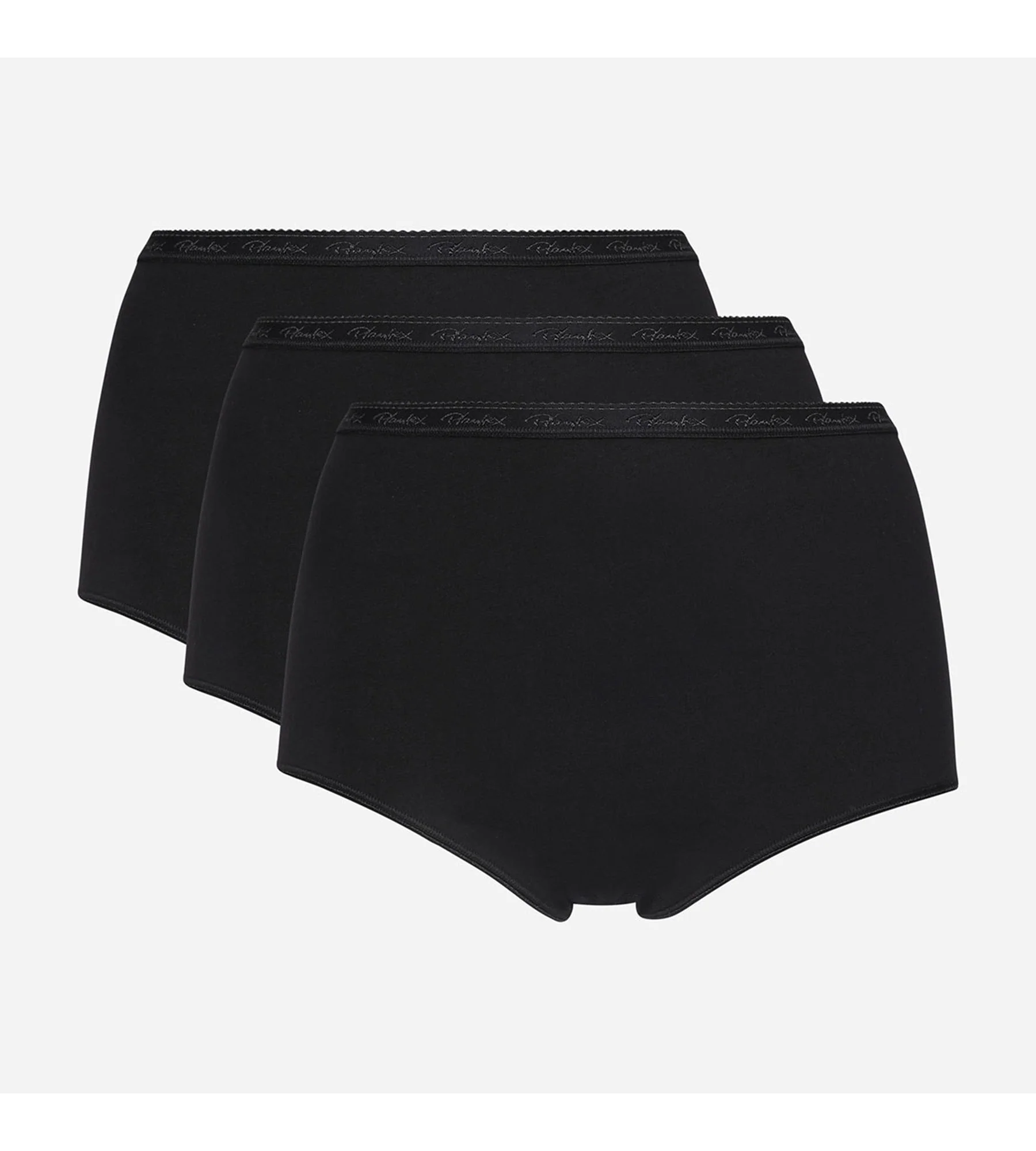 Lot de 3 culottes taille haute noires Coton Bio - Image 5