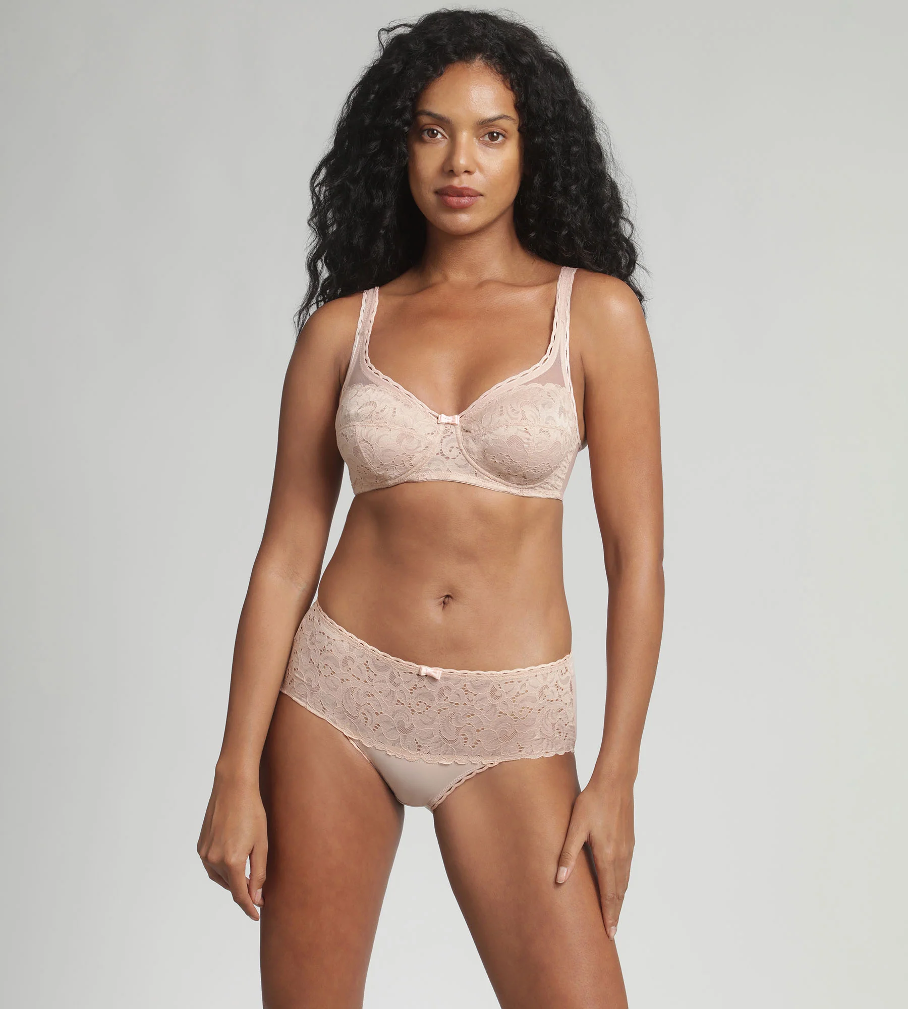 Soutien-gorge avec armatures beige Cœur Croisé Féminin Recyclé - Image 3