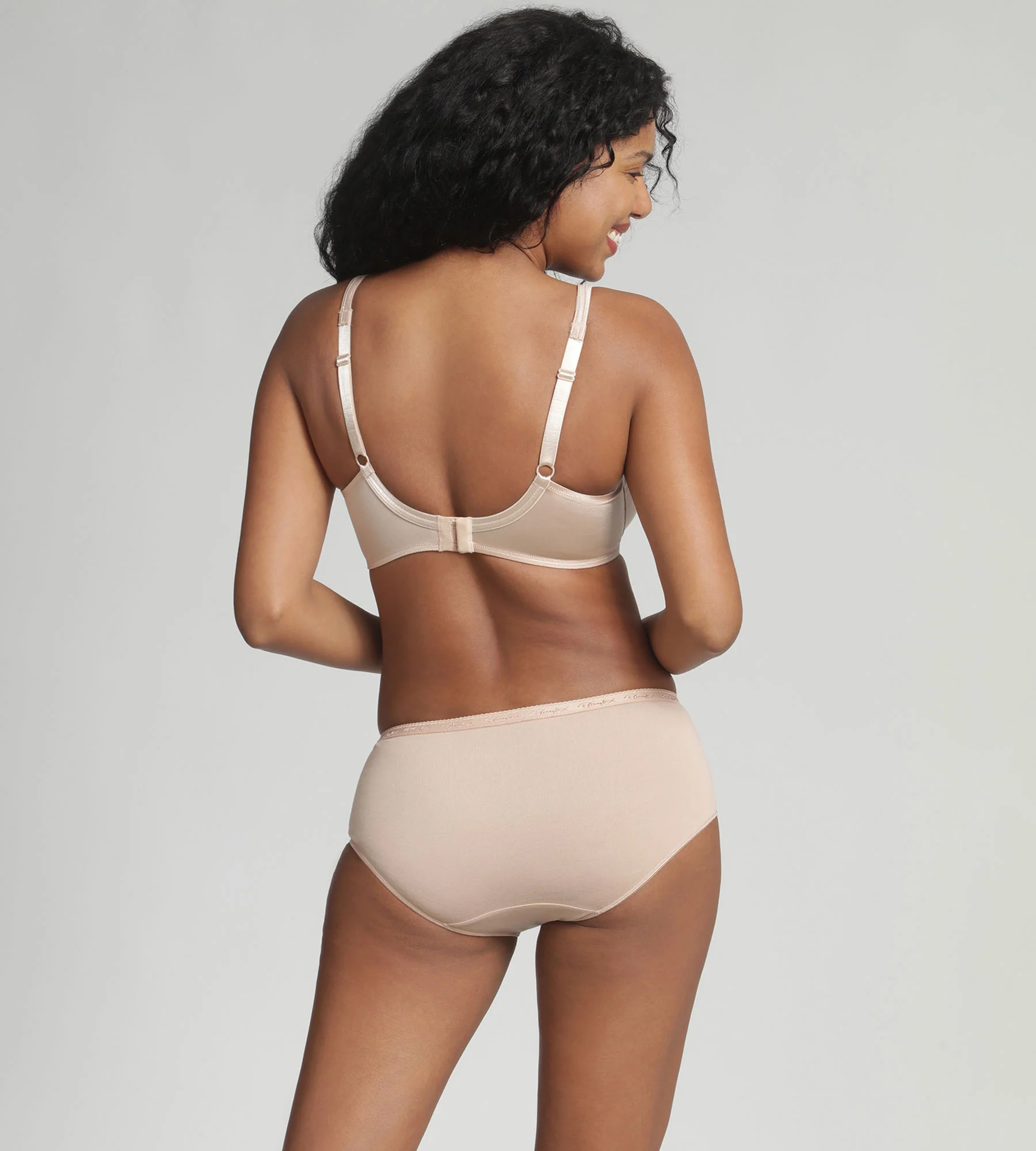 Soutien-gorge avec armatures beige effet satiné Cœur Croisé Satiné - Image 4