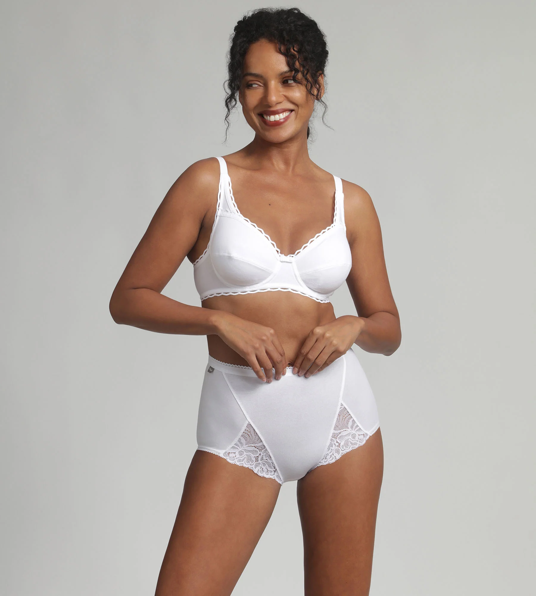 Soutien-gorge avec armatures blanc Cœur Croisé Coton Bio - Image 3