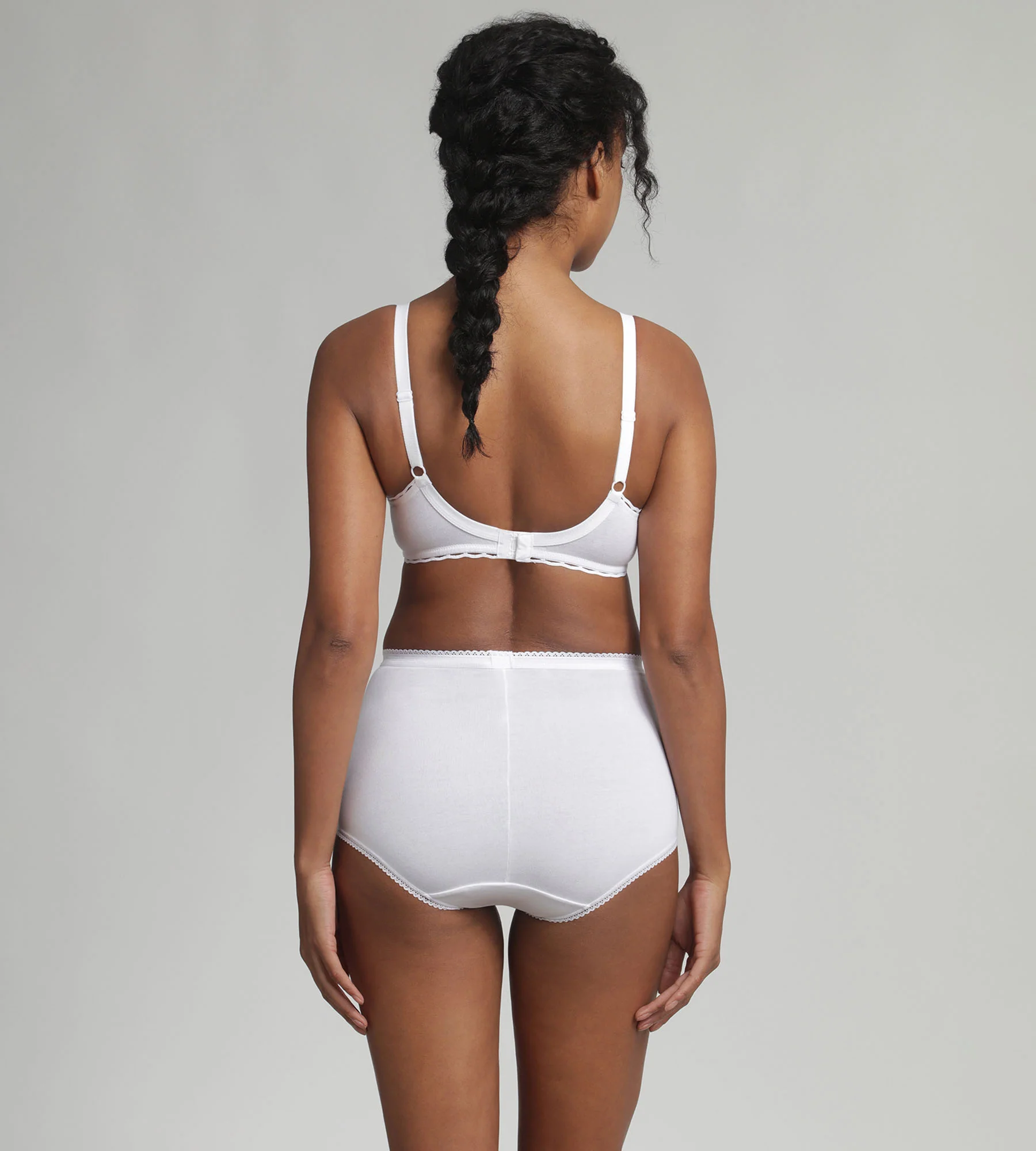 Soutien-gorge avec armatures blanc Cœur Croisé Coton Bio - Image 4