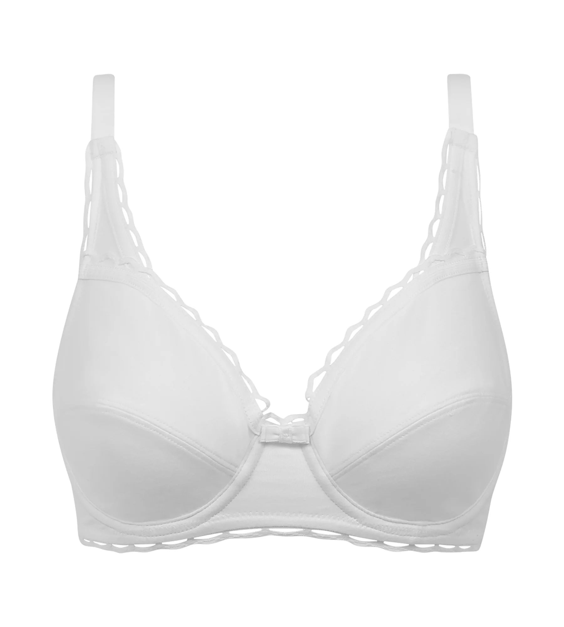 Soutien-gorge avec armatures blanc Cœur Croisé Coton Bio - Image 5