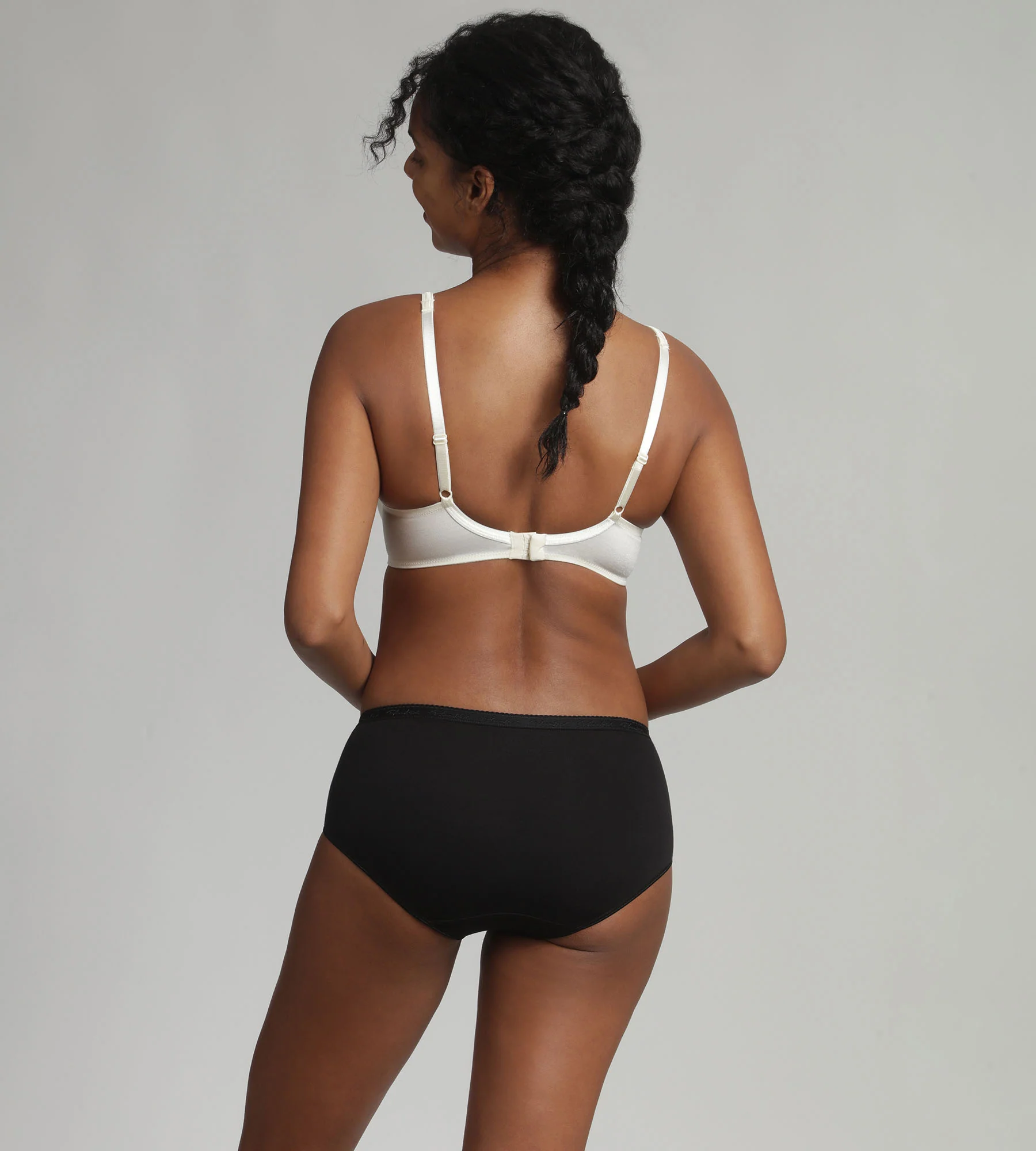 Soutien-gorge avec armatures ivoire effet satiné Cœur Croisé Satiné - Image 4