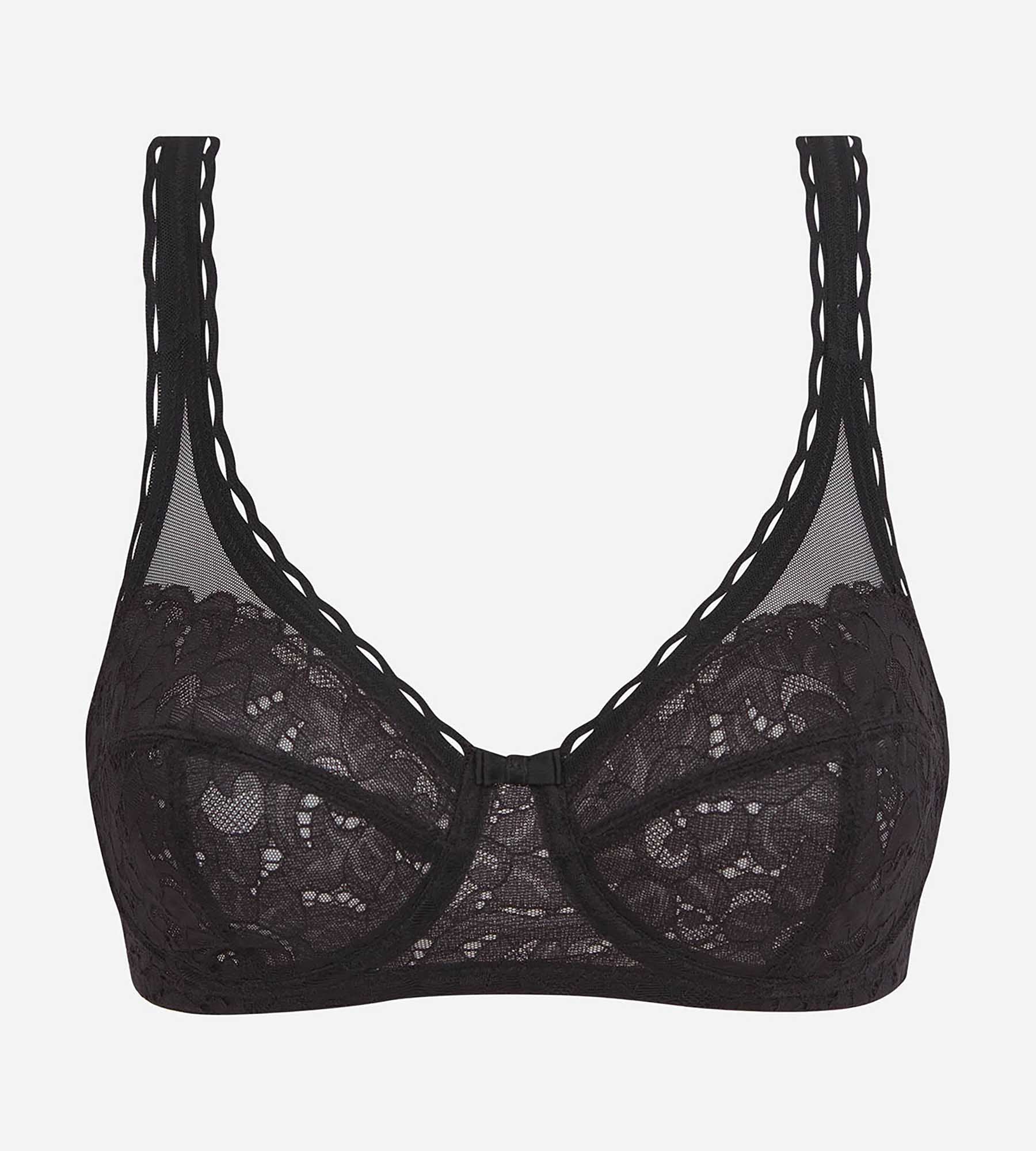 Soutien-gorge avec armatures noir Cœur Croisé Féminin Recyclé - Image 5