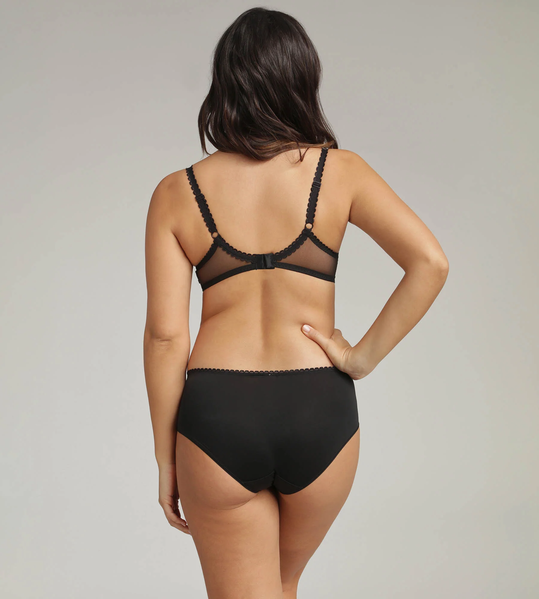 Soutien-gorge avec armatures noir Flower Elegance Recyclé - Image 4