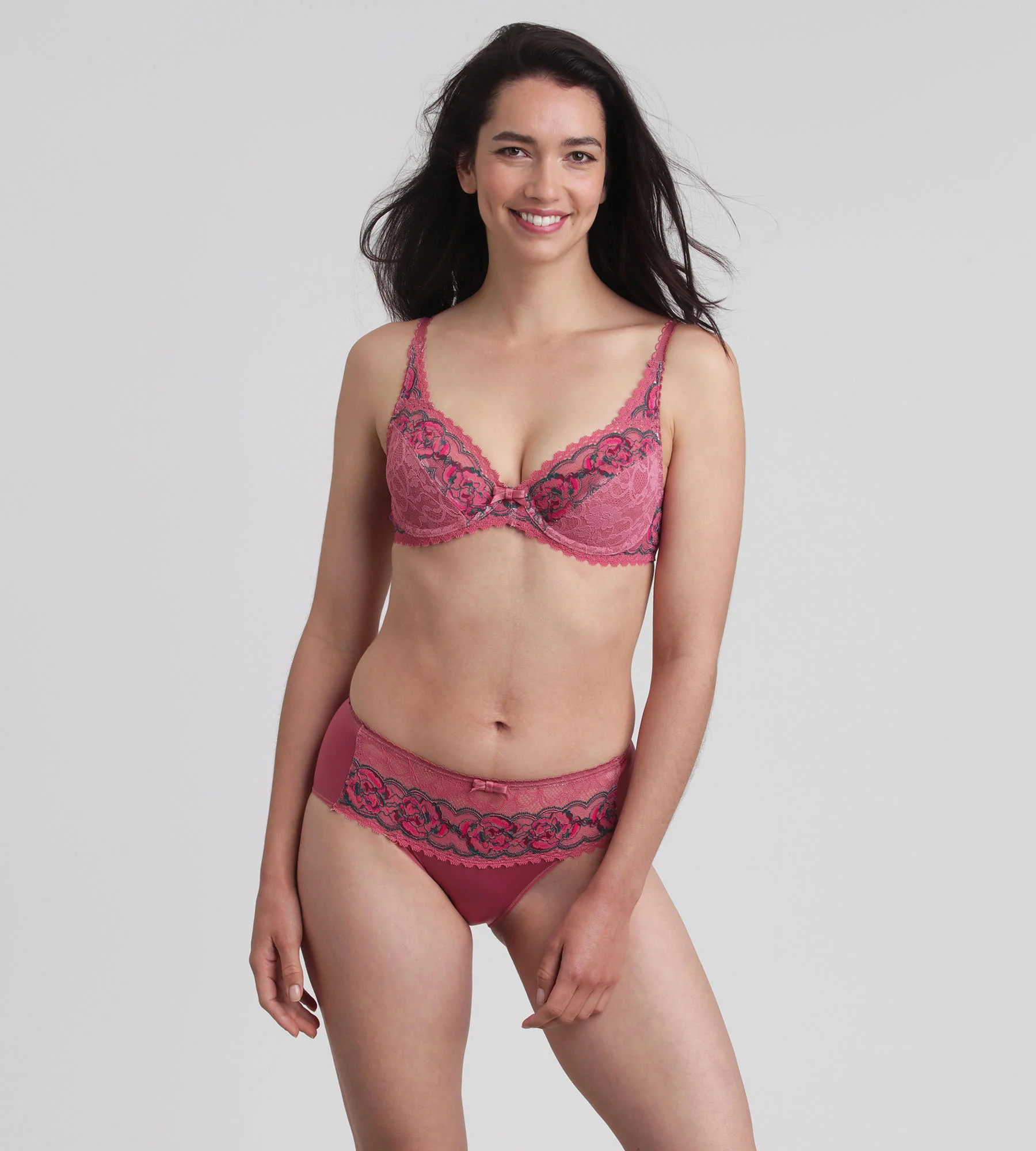 Soutien-gorge avec armatures rose floral Flower Elegance Recyclé - Image 3