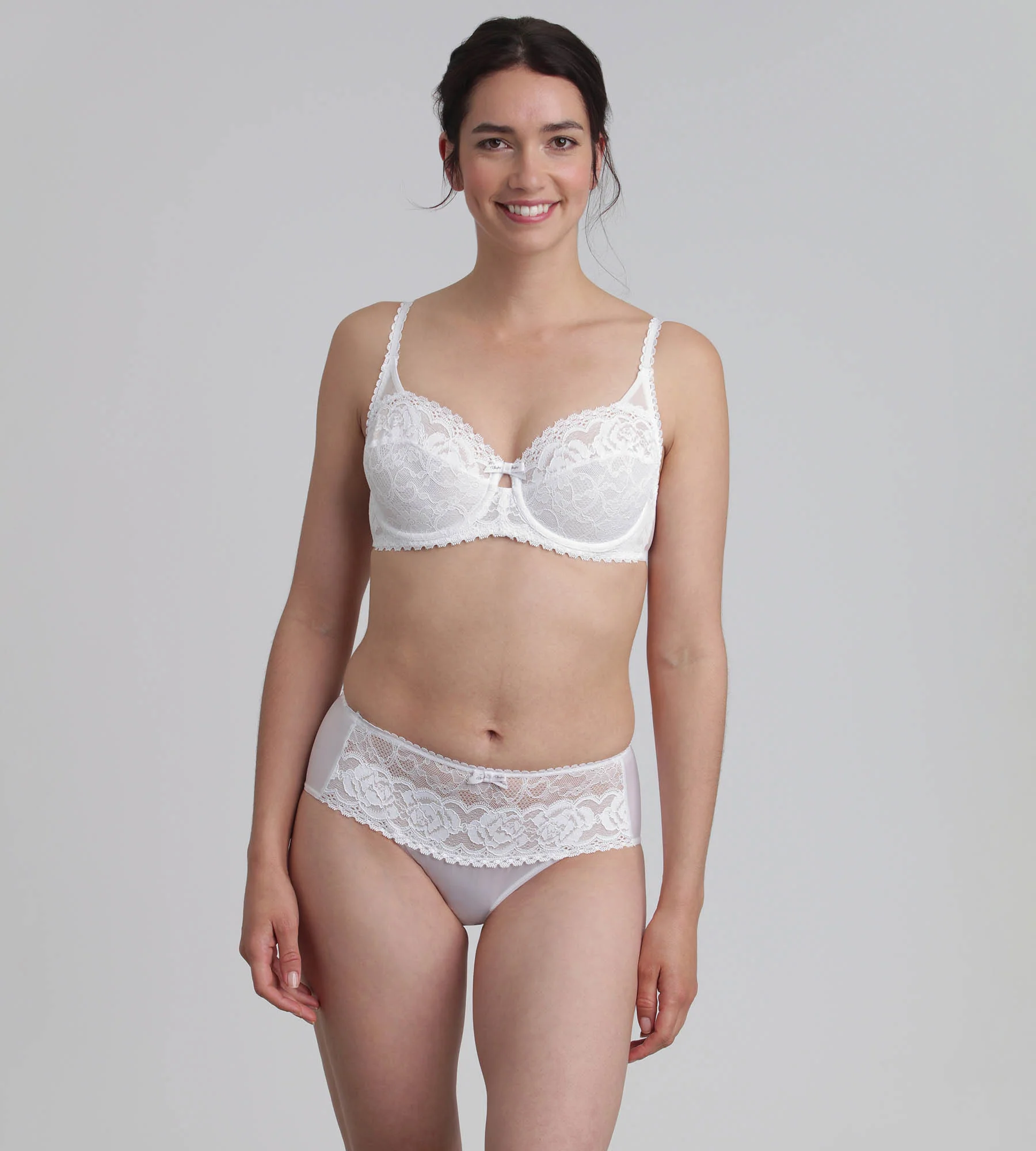 Soutien-gorge balconnet blanc Flower Elegance Recyclé - Image 3
