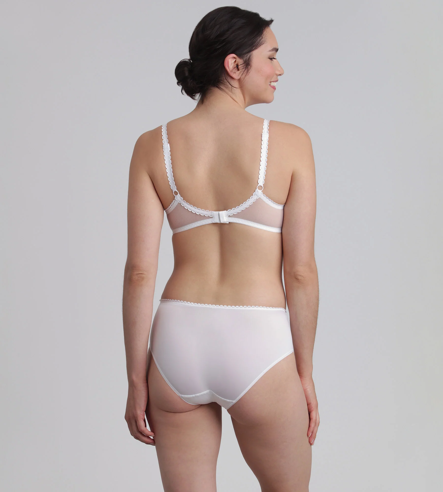 Soutien-gorge balconnet blanc Flower Elegance Recyclé - Image 4