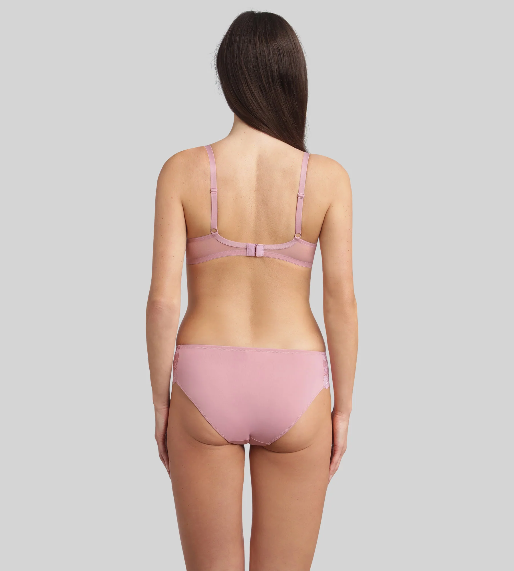 Soutien-gorge corbeille avec armatures rose orchidée Essential Elegance - Image 4