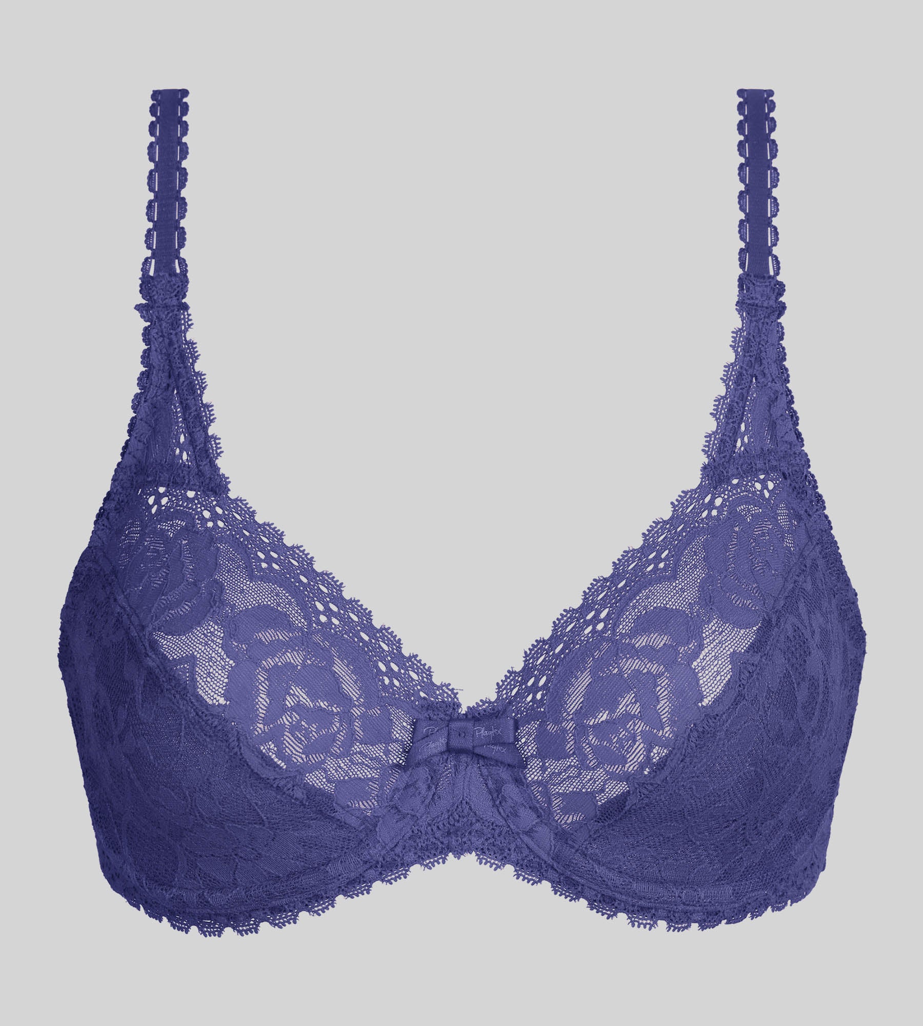 Soutien-gorge emboîtant avec armatures bleu cobalt Flower Elegance Recyclé - Image 5