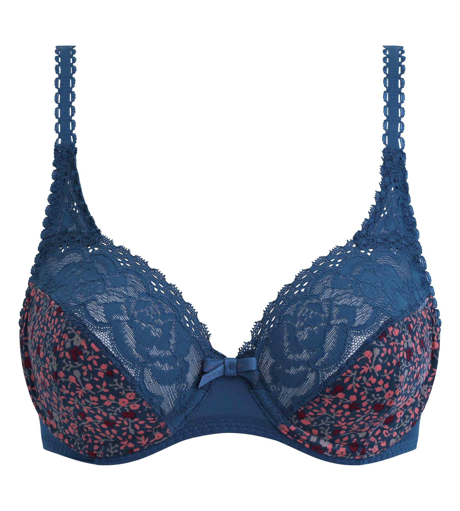 Soutien-gorge emboîtant avec armatures imprimé vert Flower Elegance Micro Recyclé - Image 5