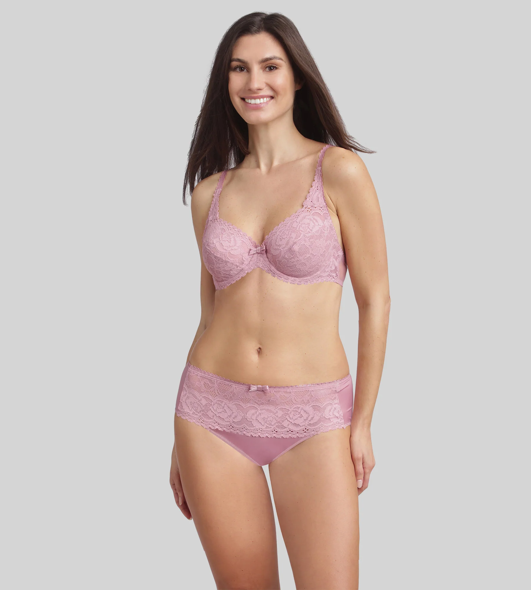 Soutien-gorge emboîtant avec armatures rose orchidée Flower Elegance Recyclé - Image 3