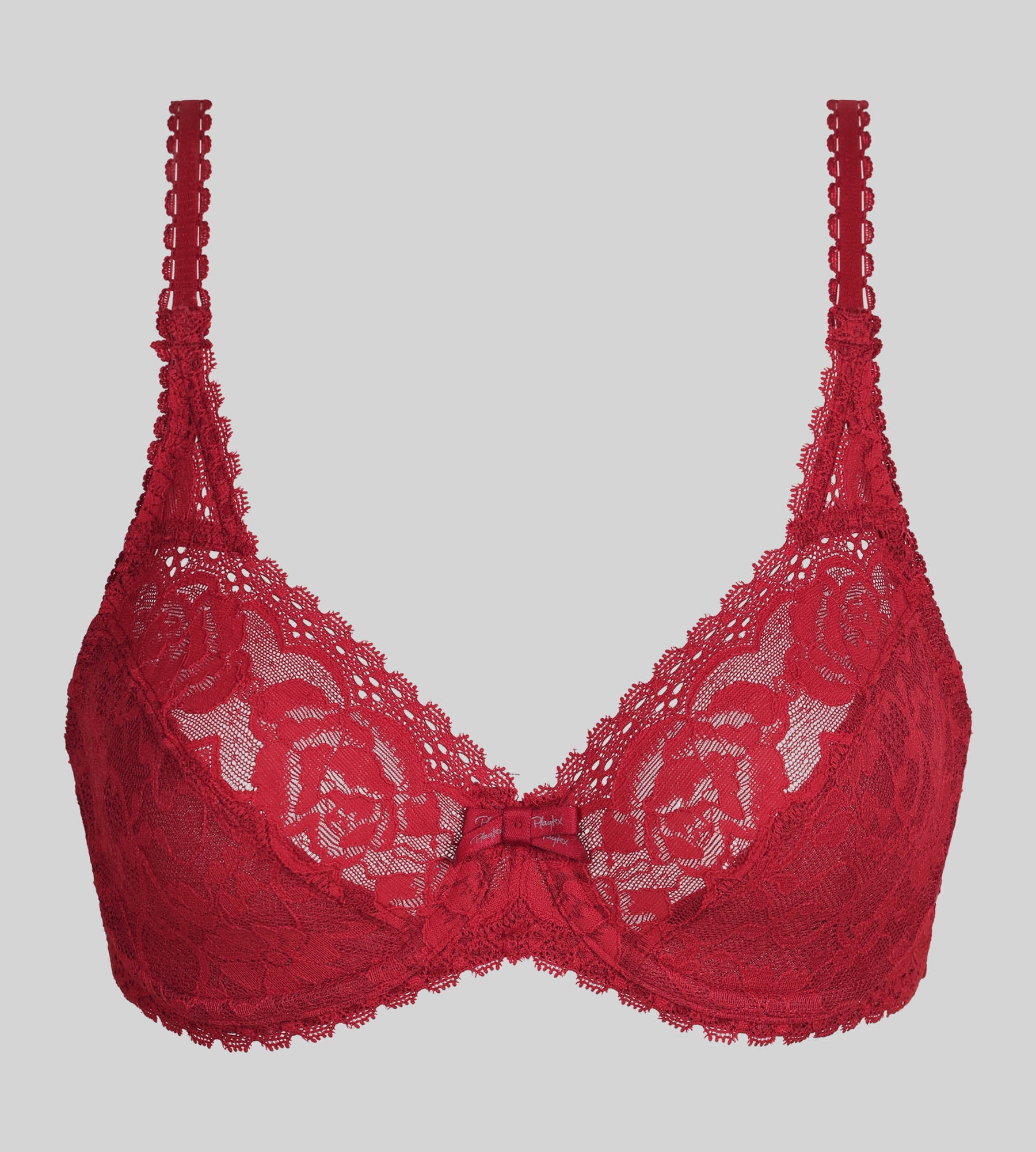 Soutien-gorge emboîtant avec armatures rouge velours Flower Elegance Recyclé - Image 5