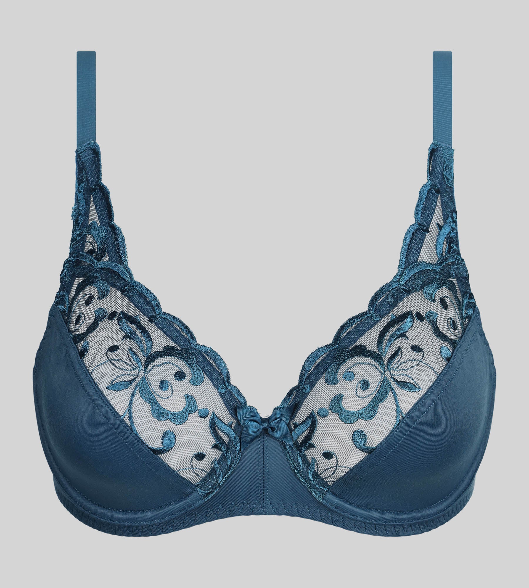 Soutien-gorge emboîtant avec armatures vert pin Essential Elegance Broderie - Image 5