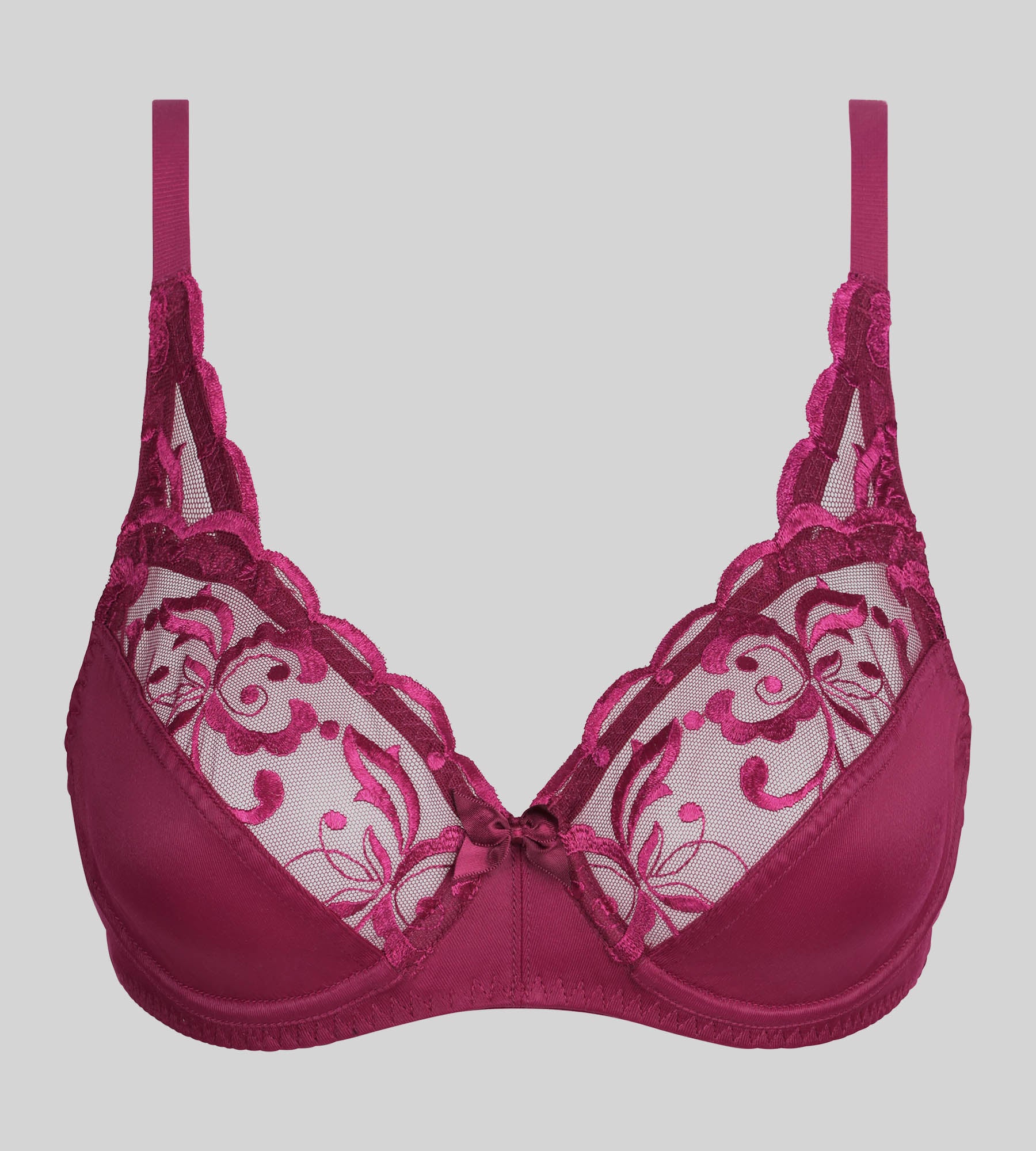 Soutien-gorge emboîtant avec armatures violet imperial Essential Elegance Broderie - Image 5
