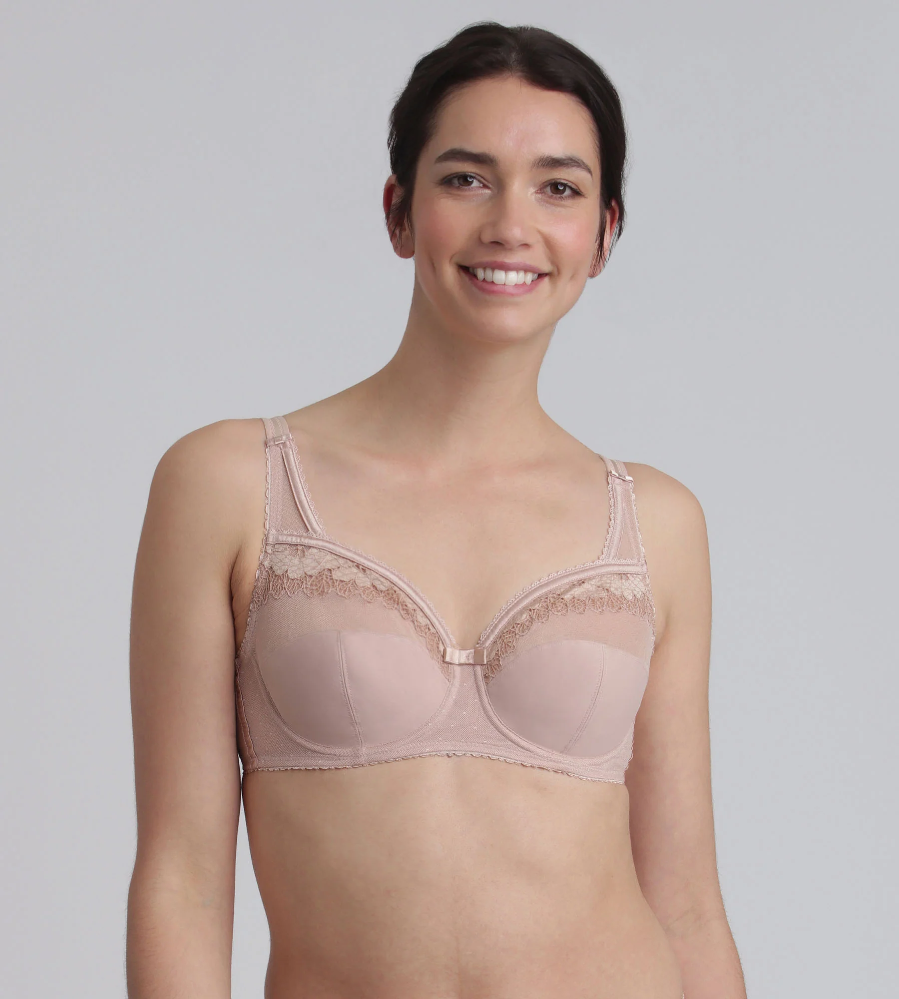Soutien-gorge emboîtant beige Cœur Croisé Microfibre