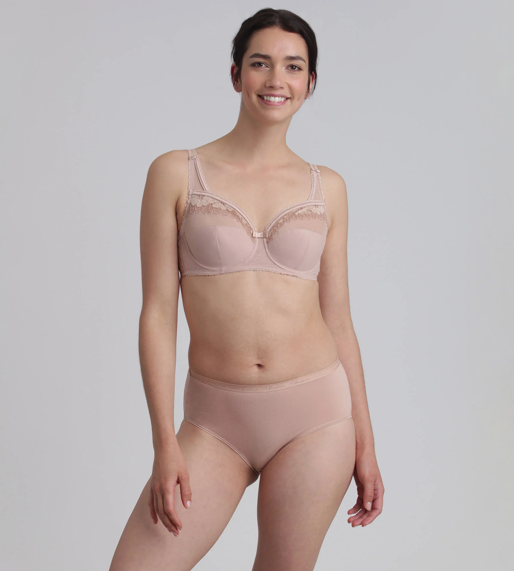 Soutien-gorge emboîtant beige Cœur Croisé Microfibre - Image 3