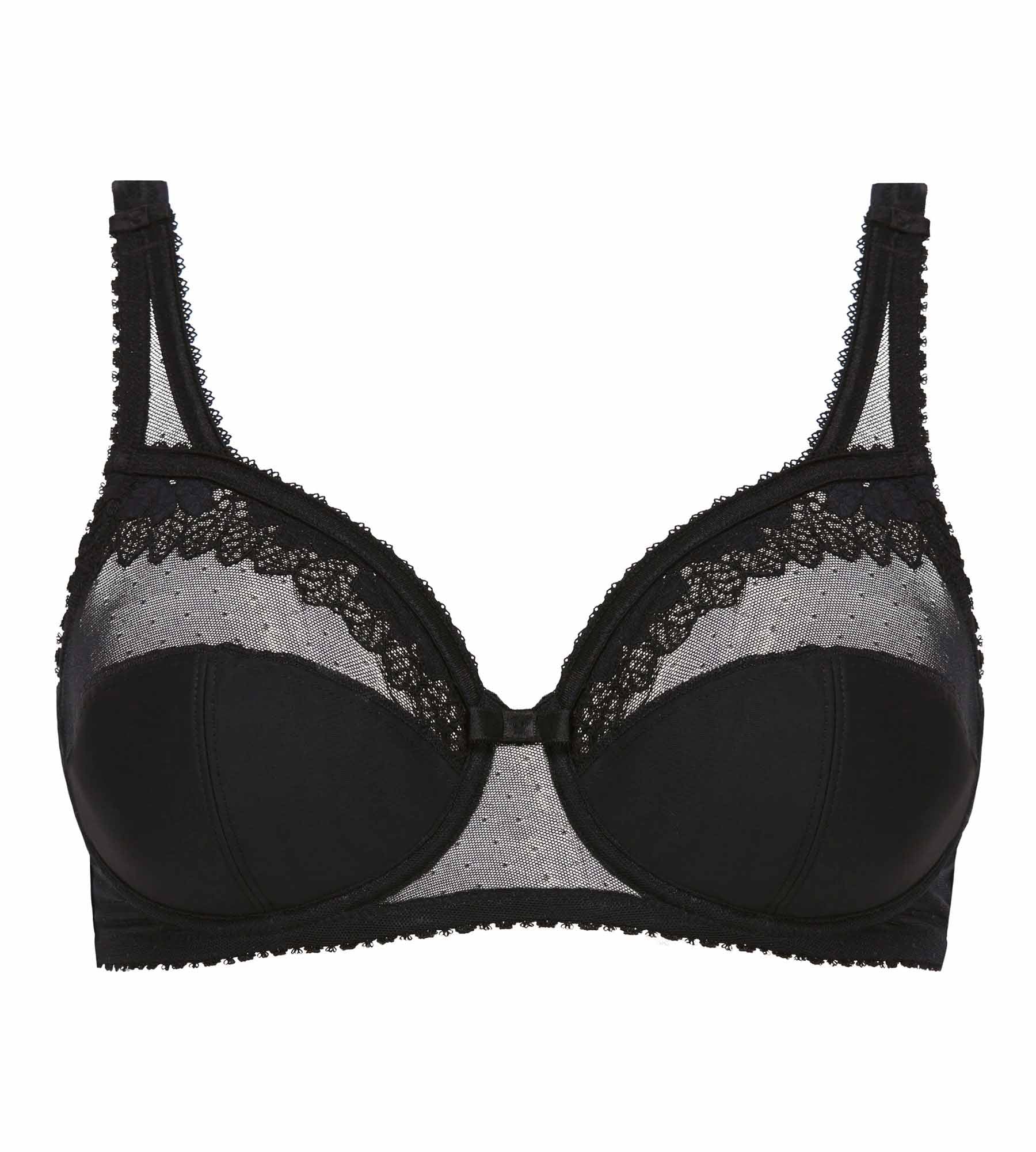 Soutien-gorge emboîtant noir Cœur Croisé Microfibre - Image 5