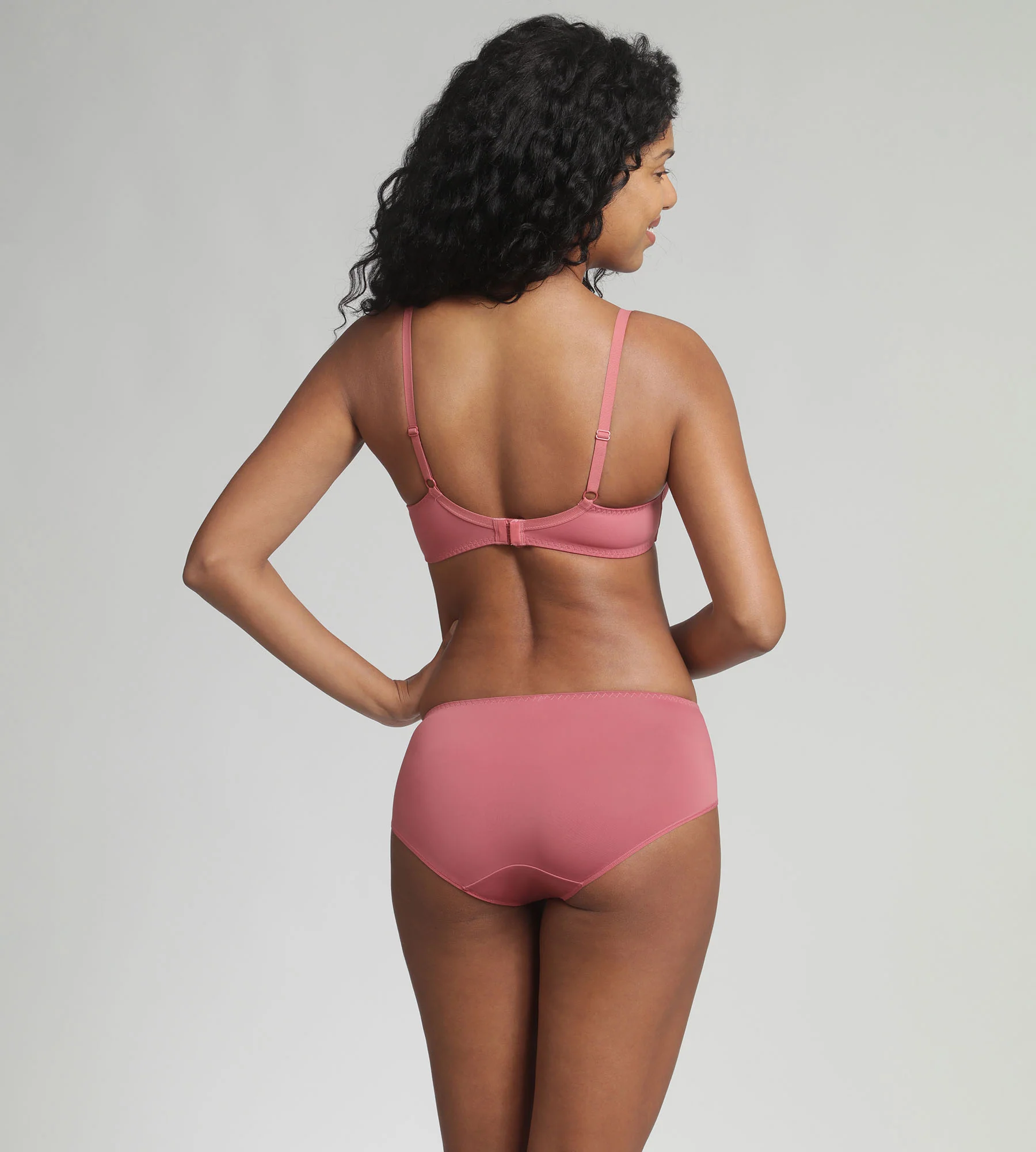 Soutien-gorge emboîtant rose Essential Elegance Broderie - Image 4