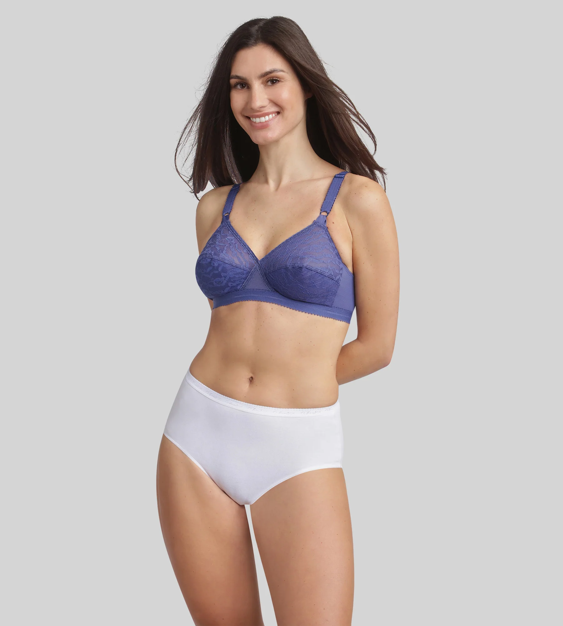 Soutien-gorge emboîtant sans armatures bleu cobalt Cœur Croisé 165 - Image 3
