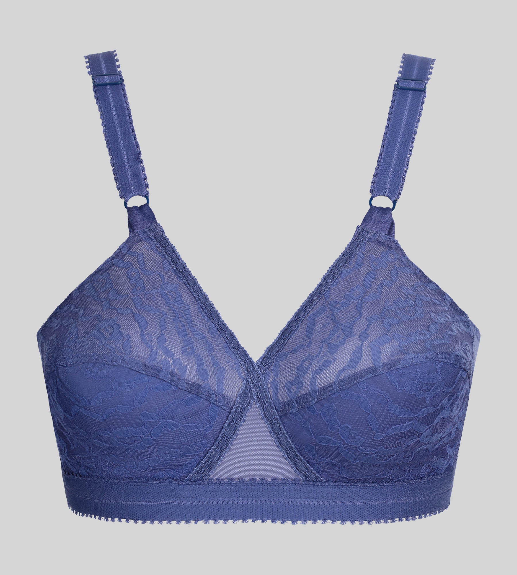 Soutien-gorge emboîtant sans armatures bleu cobalt Cœur Croisé 165 - Image 5