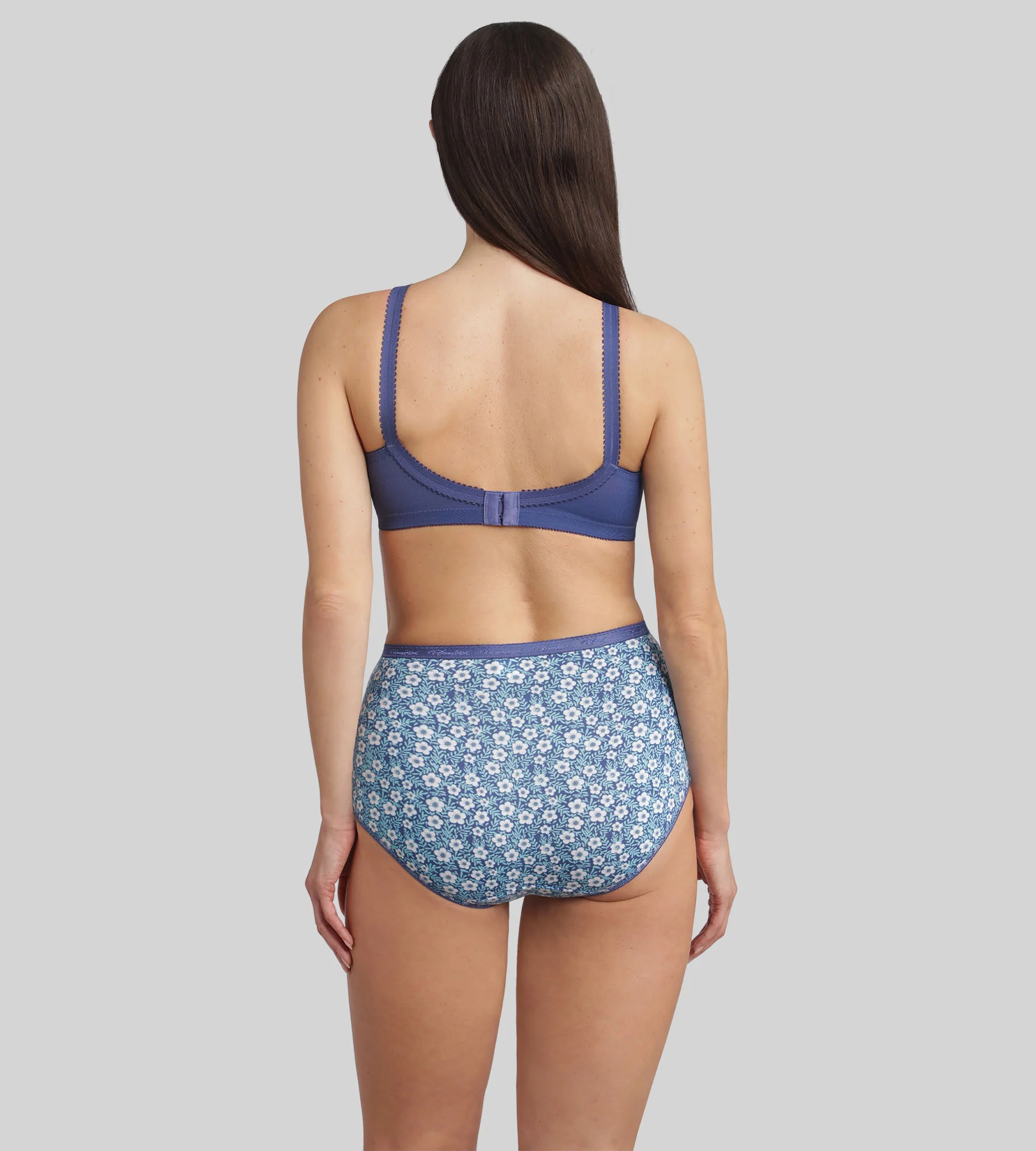 Soutien-gorge emboîtant sans armatures bleu cobalt Cœur Croisé 556 - Image 4