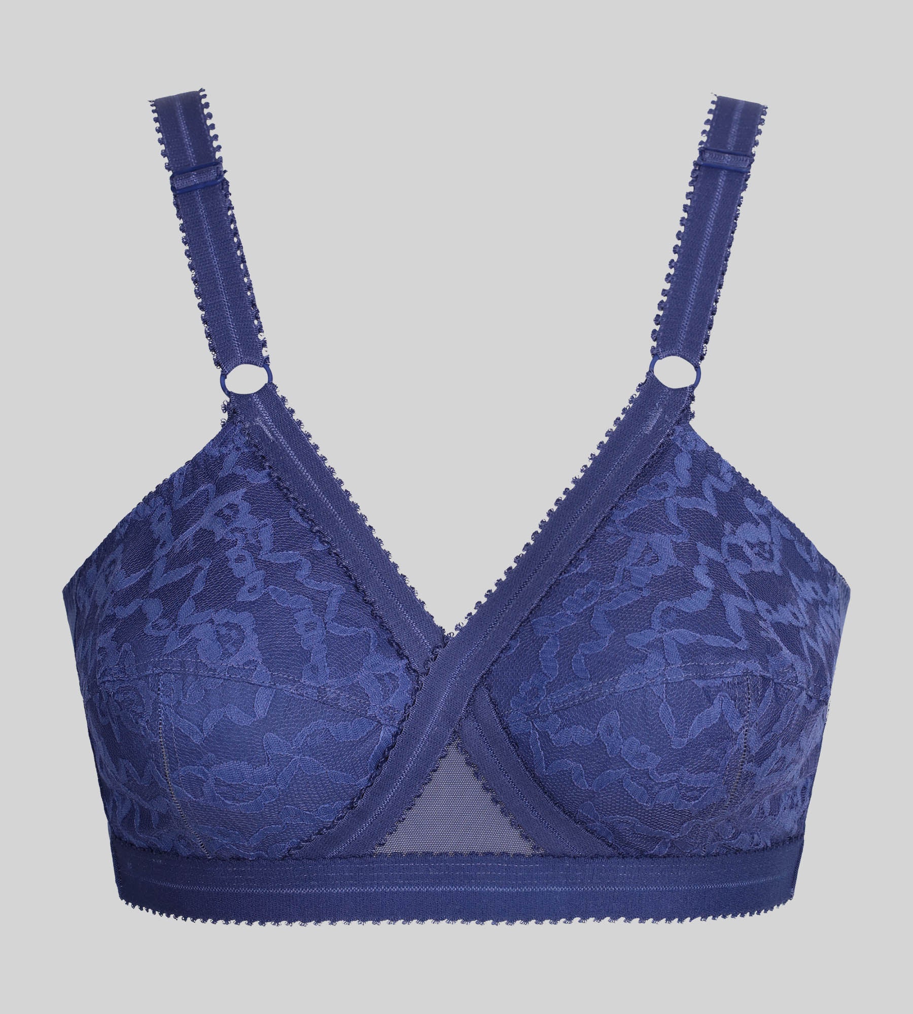 Soutien-gorge emboîtant sans armatures bleu cobalt Cœur Croisé 556 - Image 5