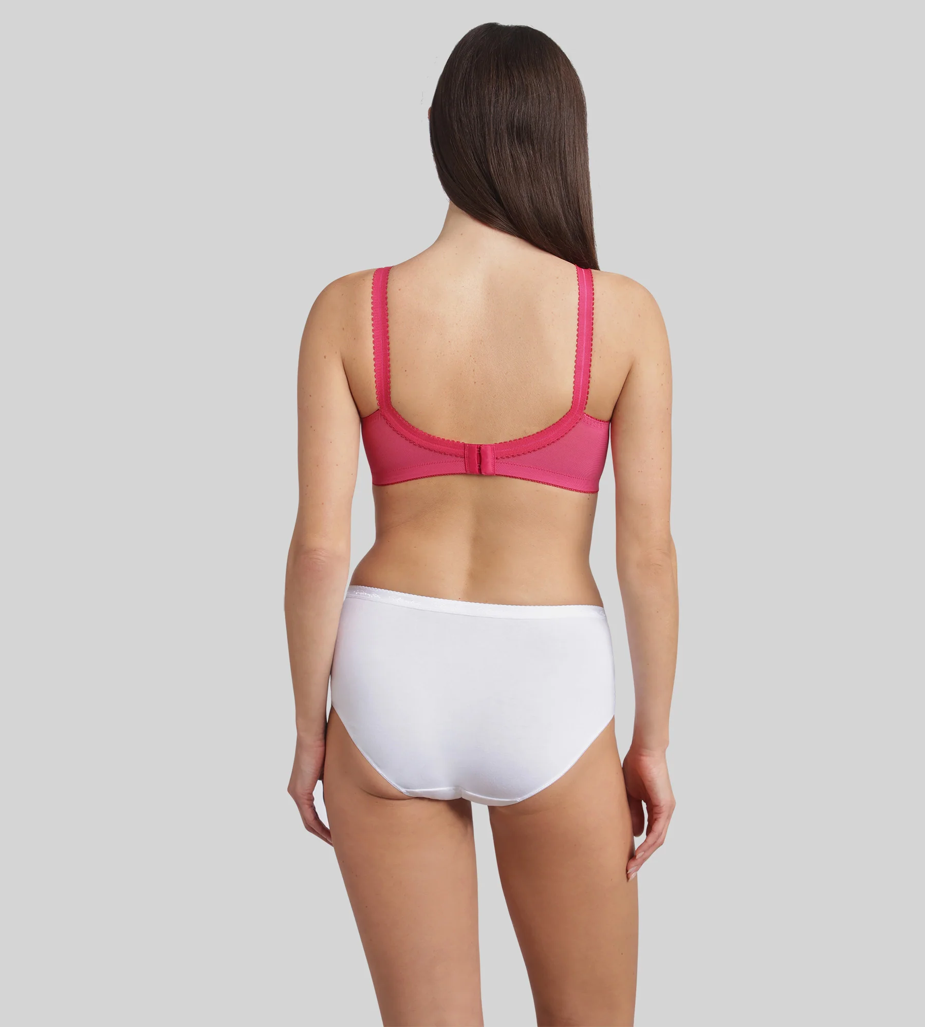 Soutien-gorge emboîtant sans armatures framboise Cœur Croisé 556 - Image 4