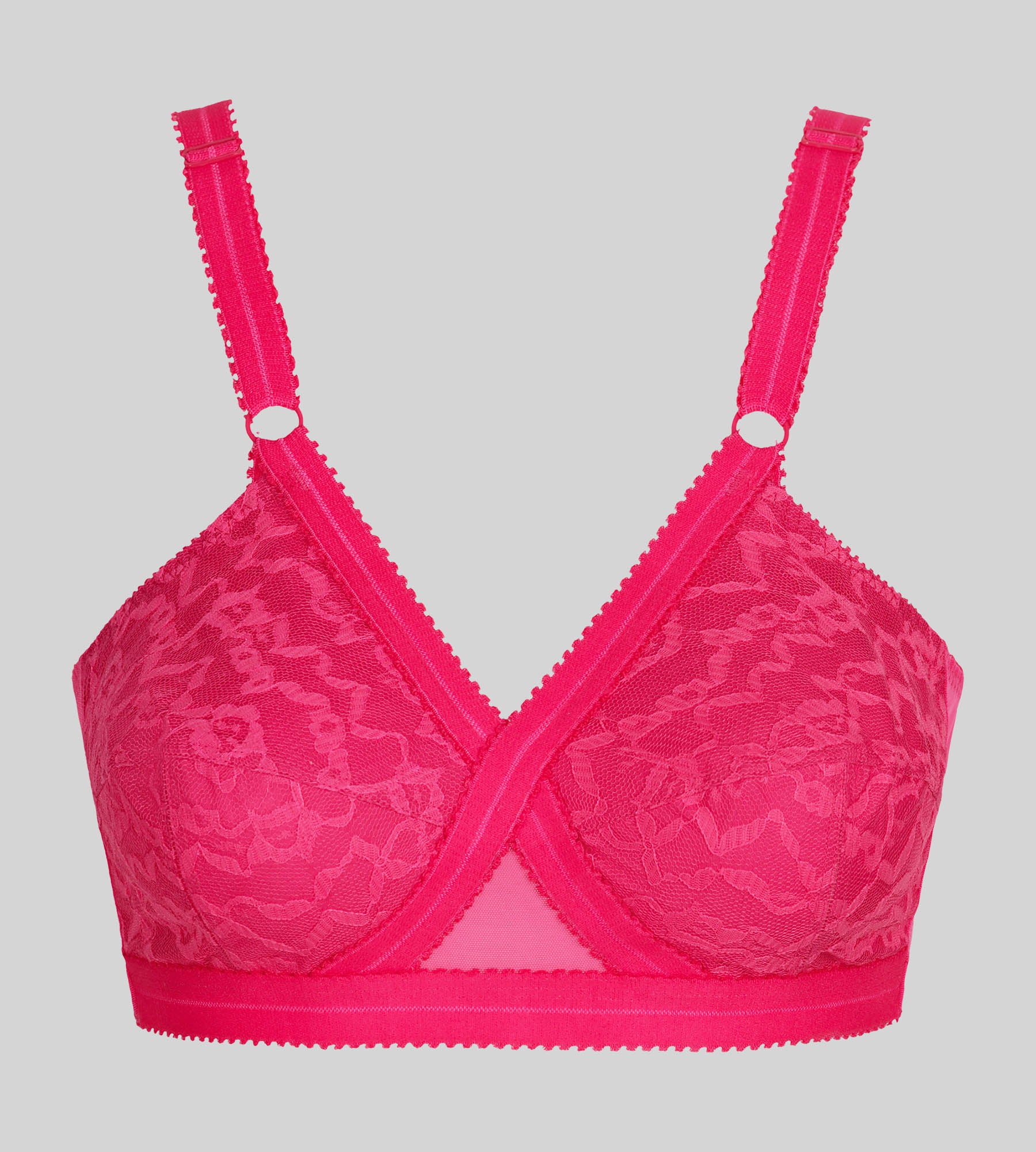Soutien-gorge emboîtant sans armatures framboise Cœur Croisé 556 - Image 5