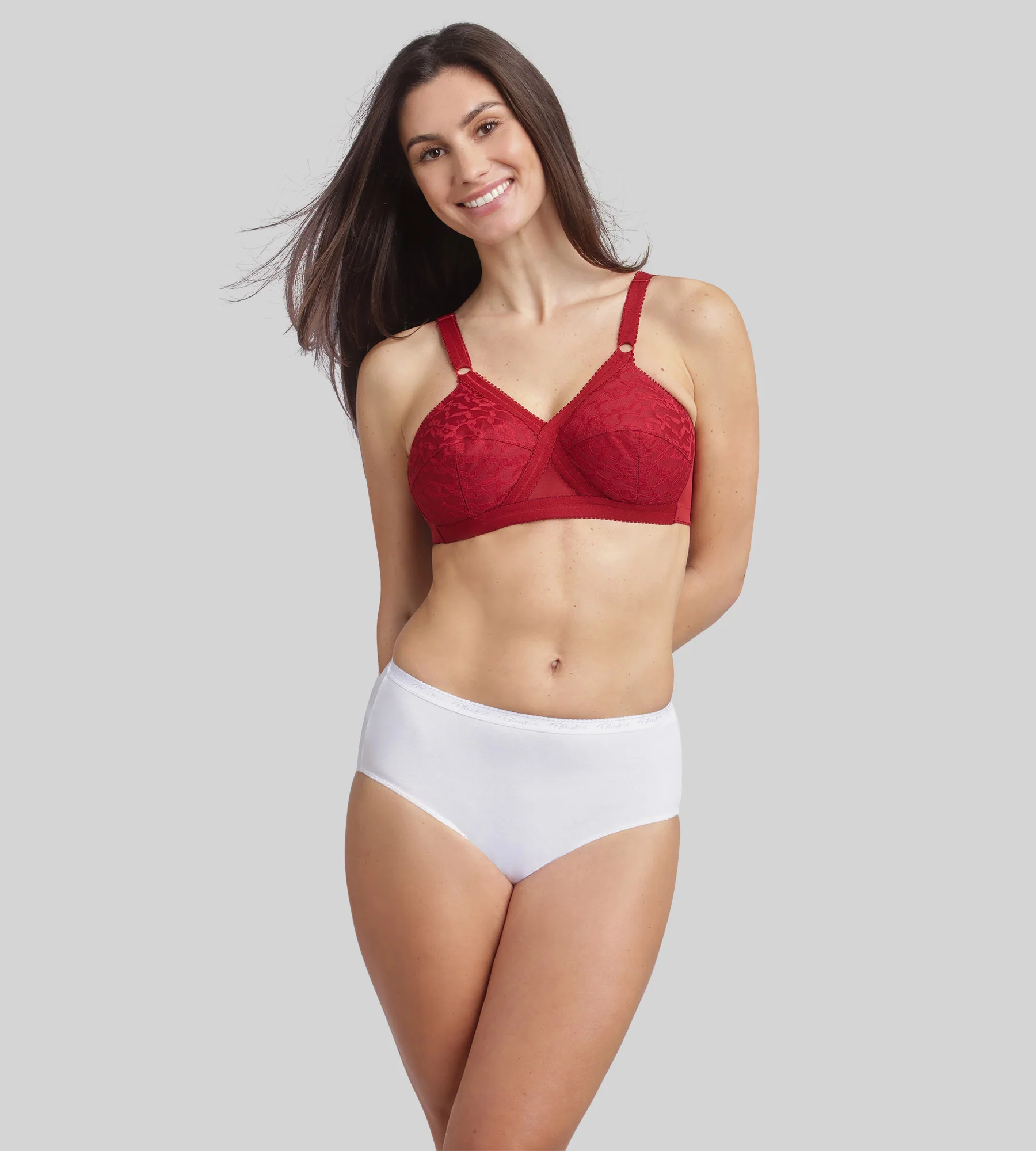 Soutien-gorge emboîtant sans armatures rouge velours Cœur Croisé 556 - Image 3