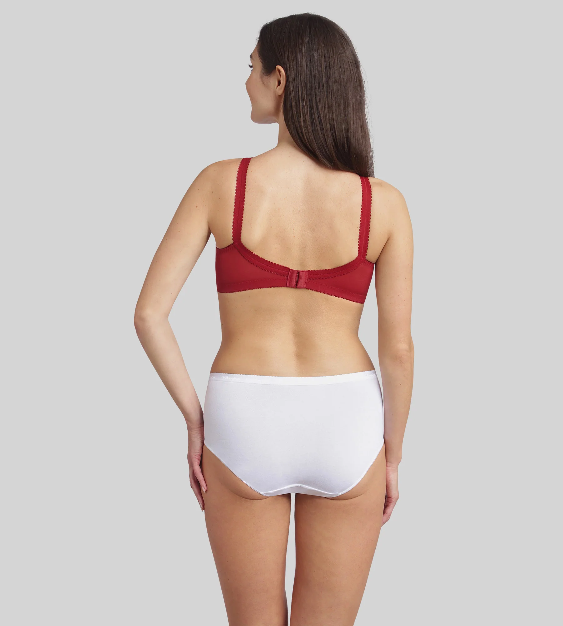 Soutien-gorge emboîtant sans armatures rouge velours Cœur Croisé 556 - Image 4