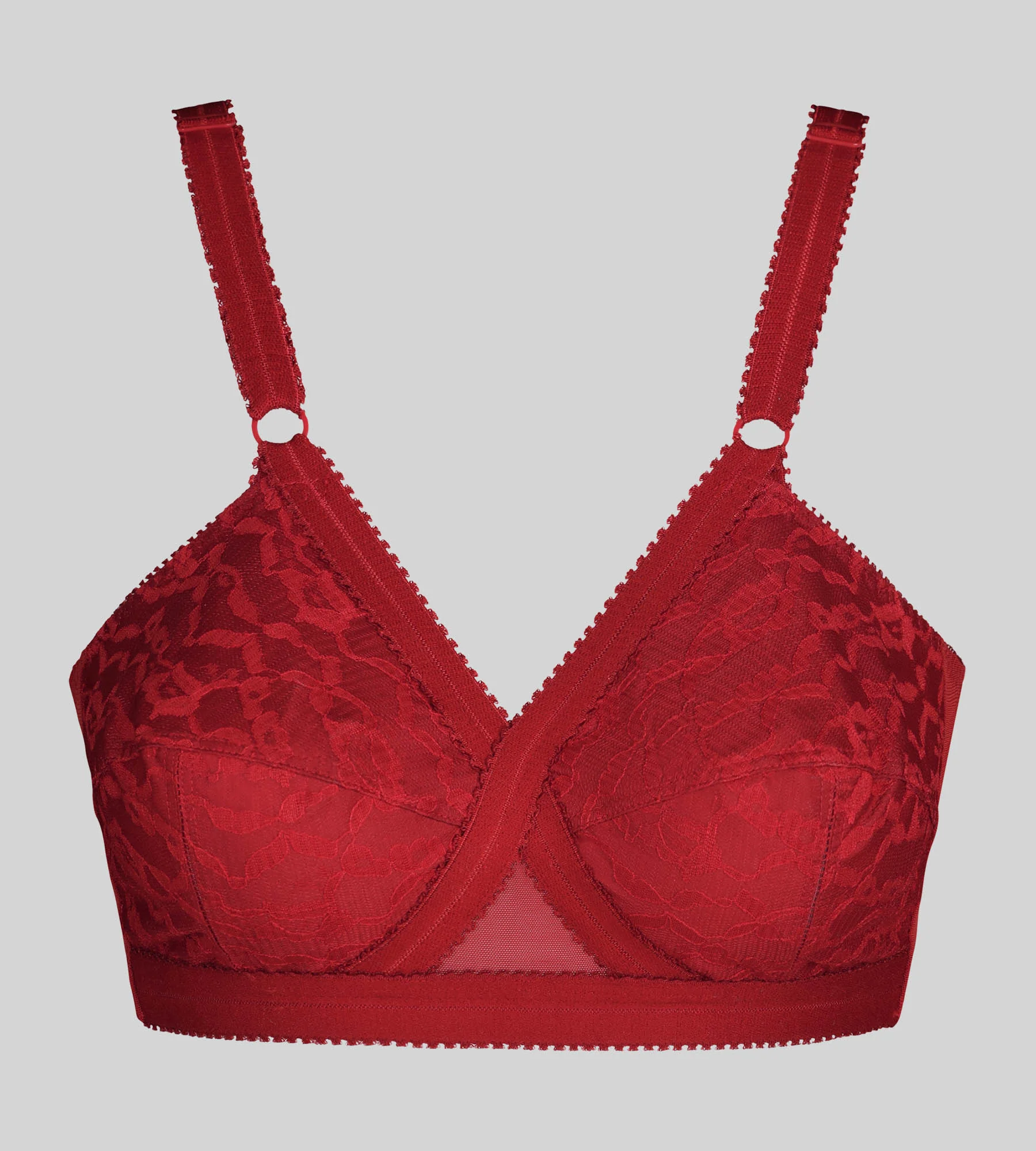 Soutien-gorge emboîtant sans armatures rouge velours Cœur Croisé 556 - Image 5