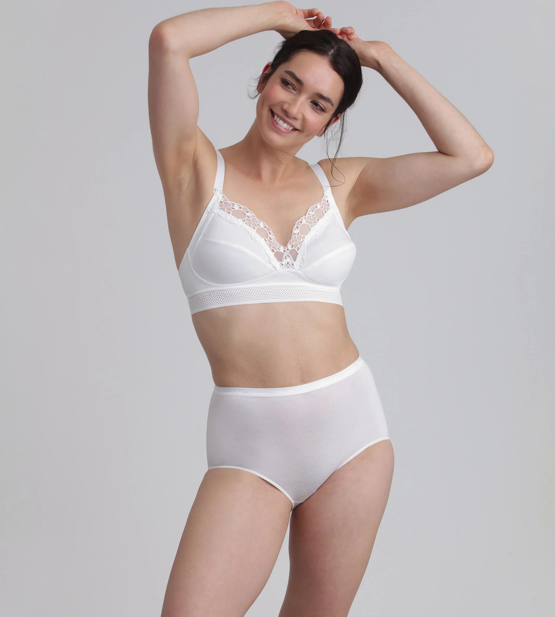 Soutien-gorge en coton blanc sans armatures Feel Good Support Coton Bio - Image 3
