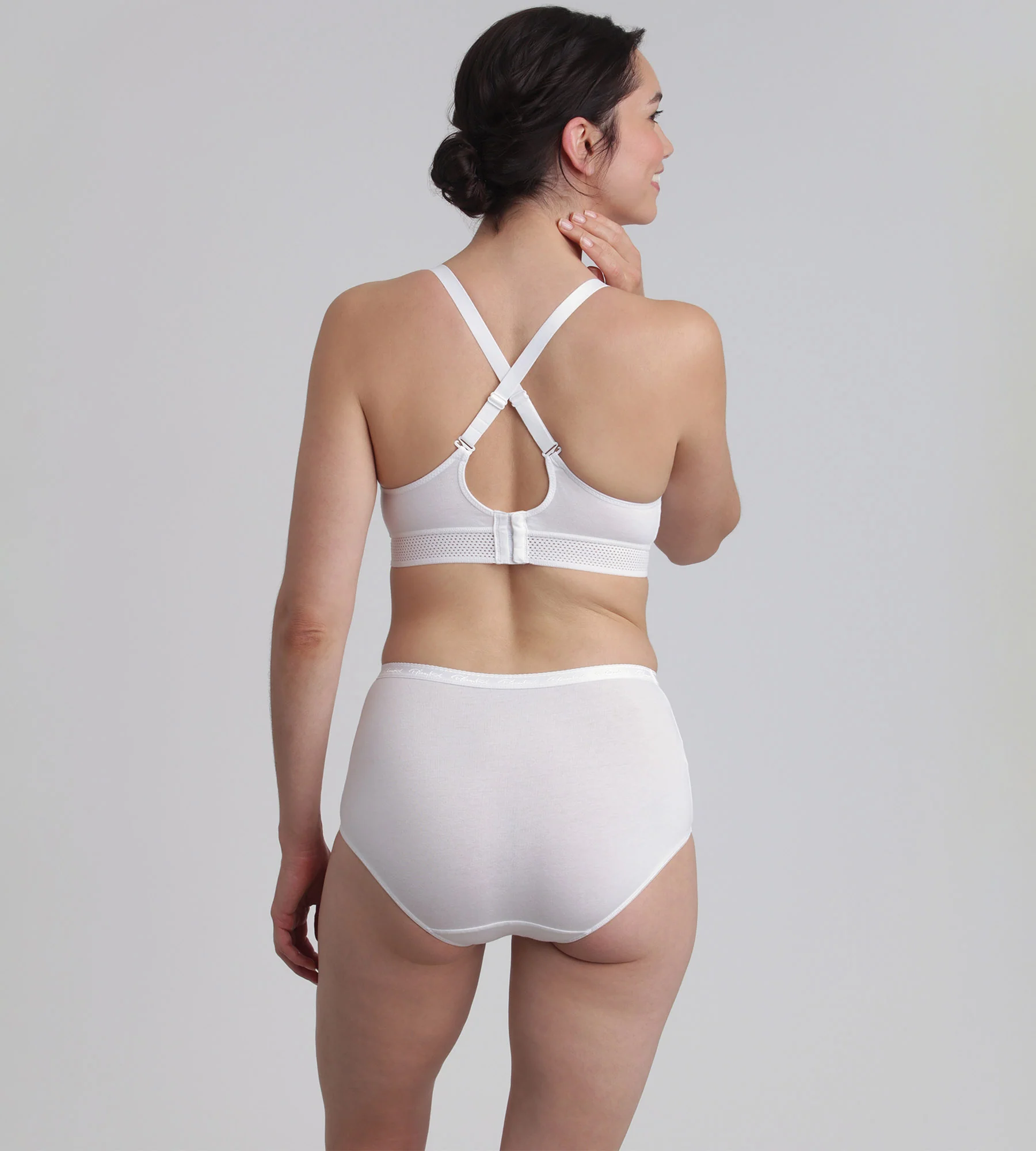 Soutien-gorge en coton blanc sans armatures Feel Good Support Coton Bio - Image 4