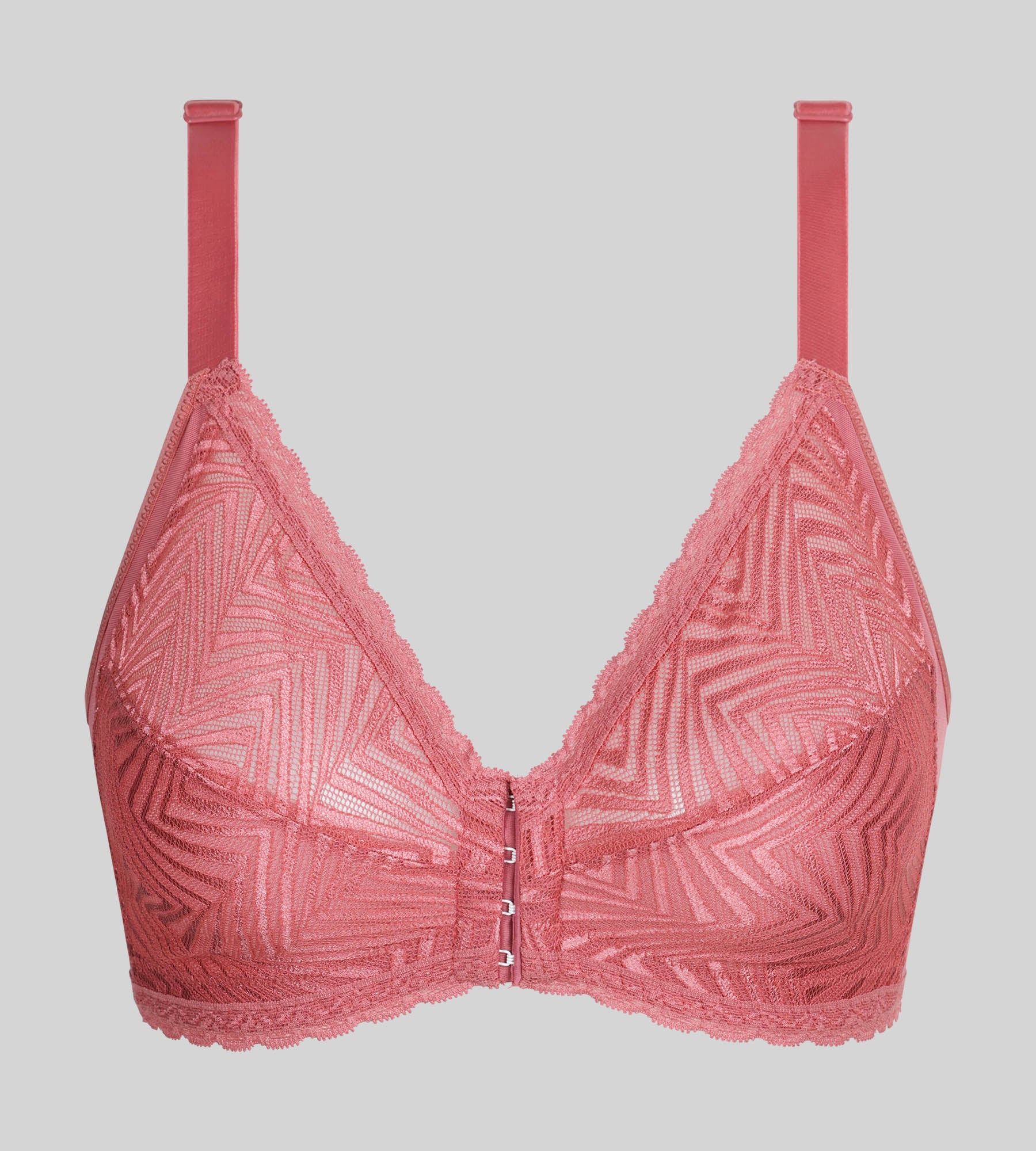 Soutien-gorge ouverture devant sans armatures rose Ideal Posture - Image 5