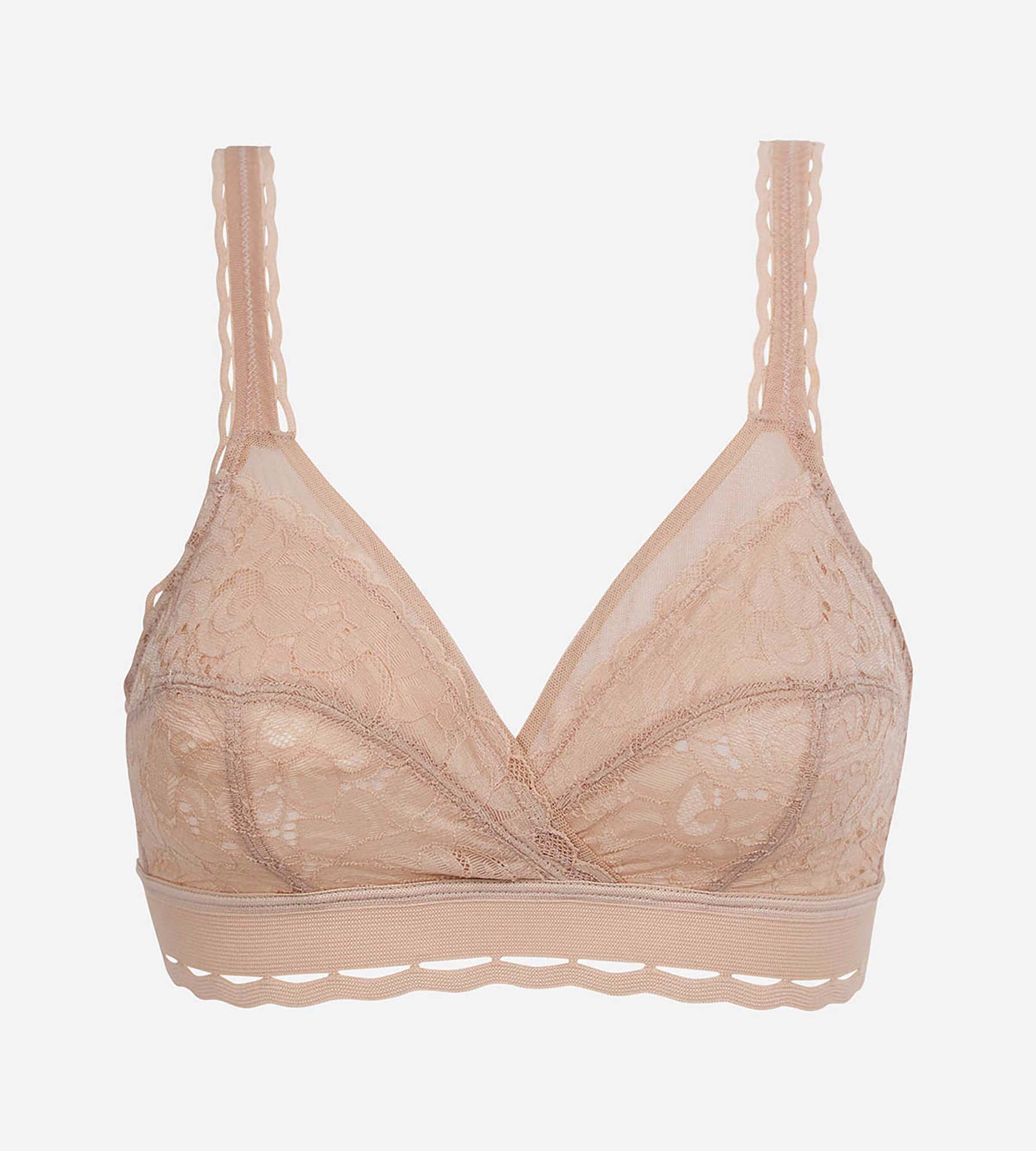 Soutien-gorge sans armatures beige Cœur Croisé Féminin Recyclé - Image 5